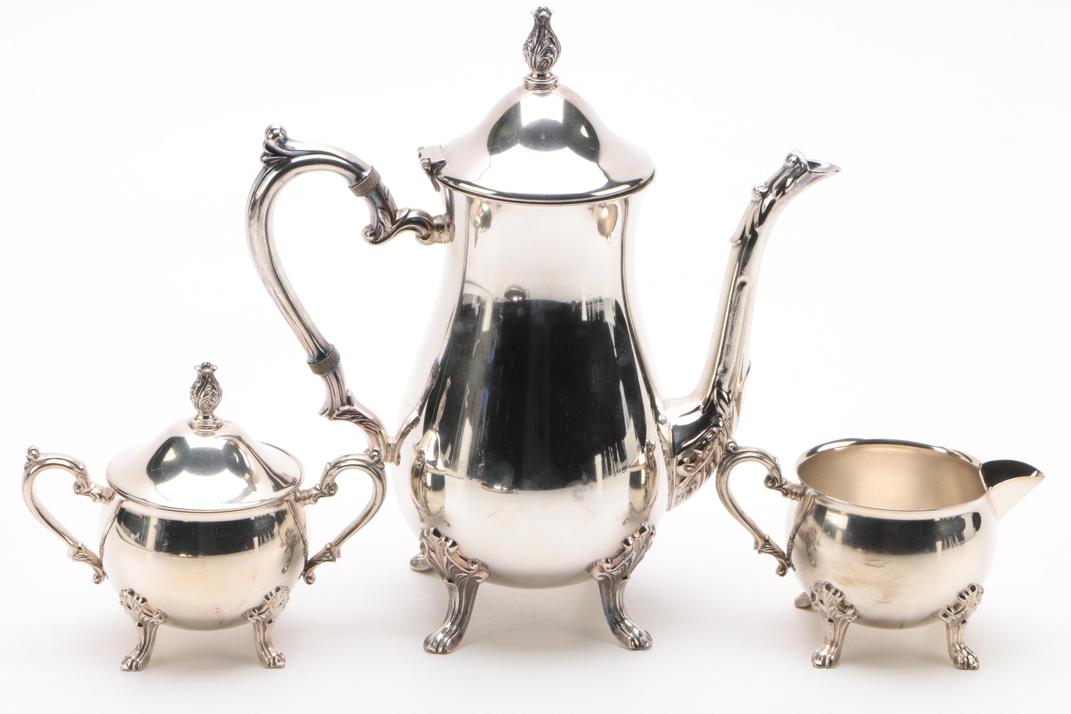 Silver-Plated Four-Piece Coffee Set