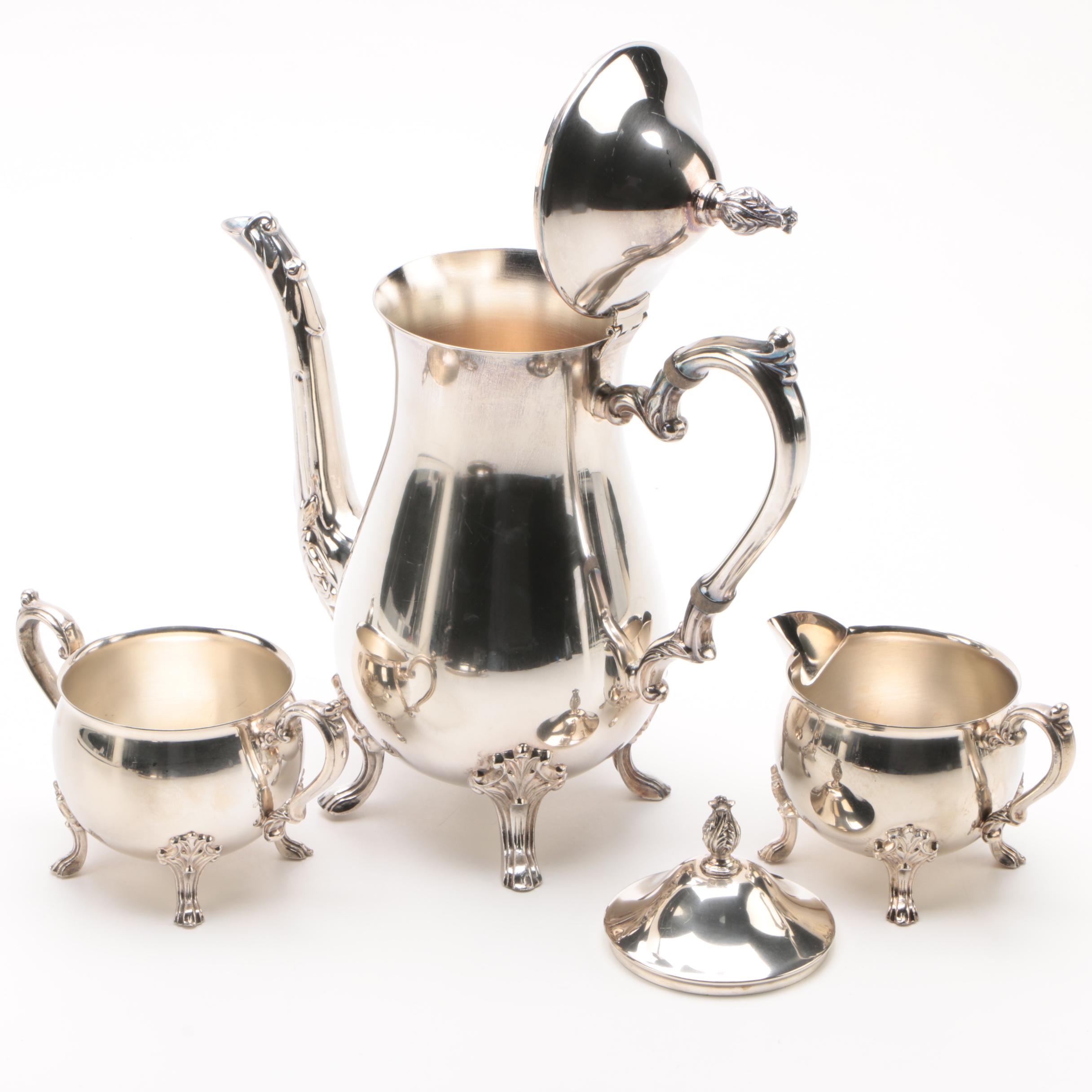 Silver-Plated Four-Piece Coffee Set