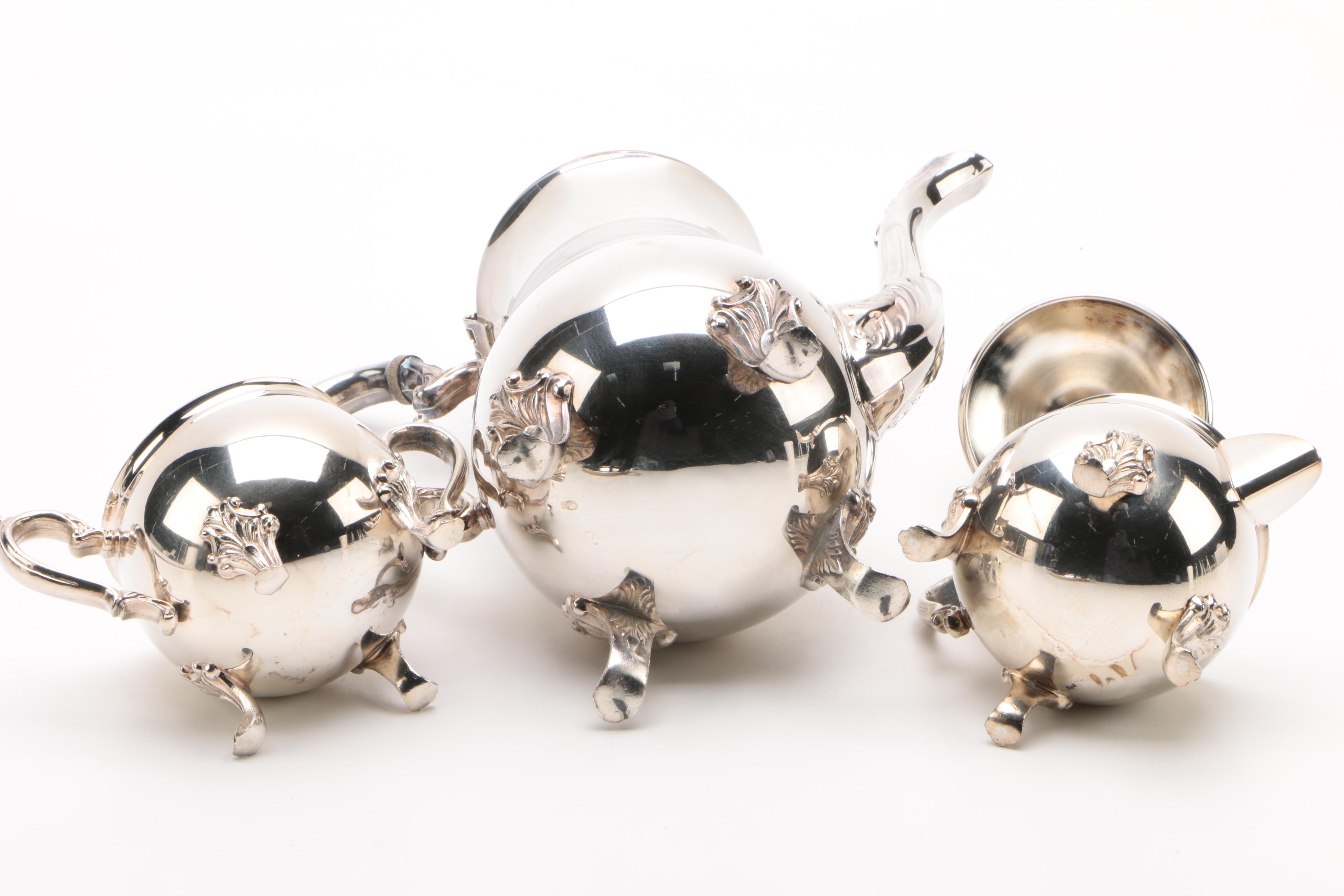 Silver-Plated Four-Piece Coffee Set