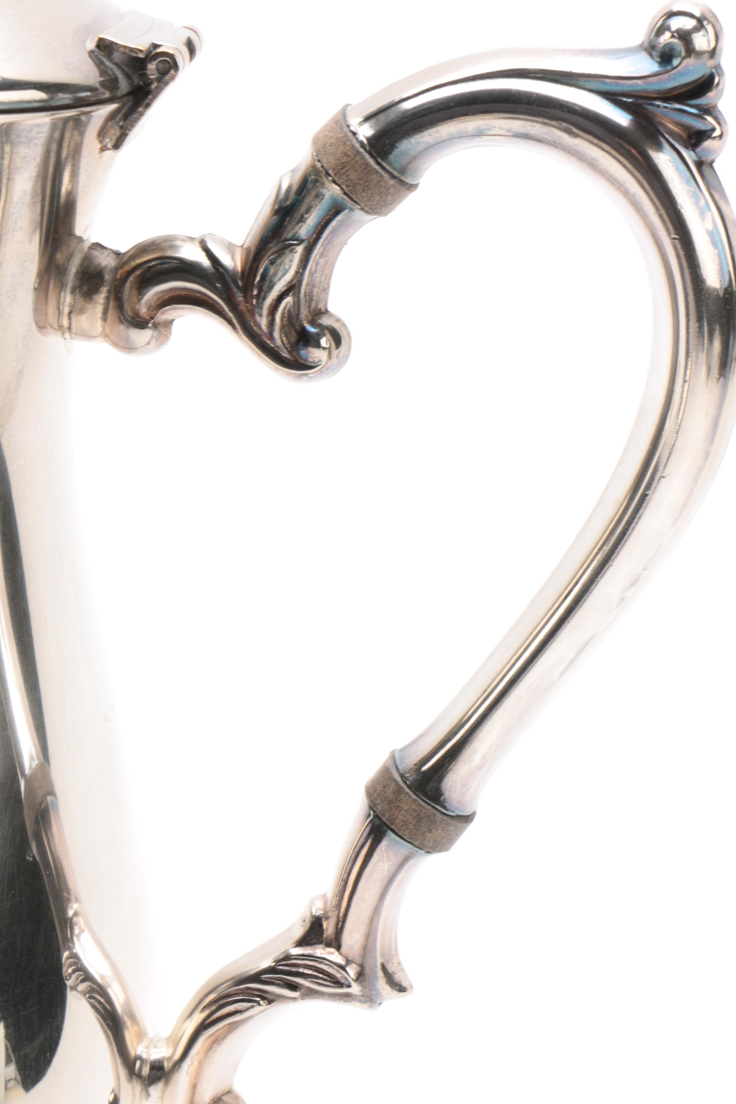 Silver-Plated Four-Piece Coffee Set