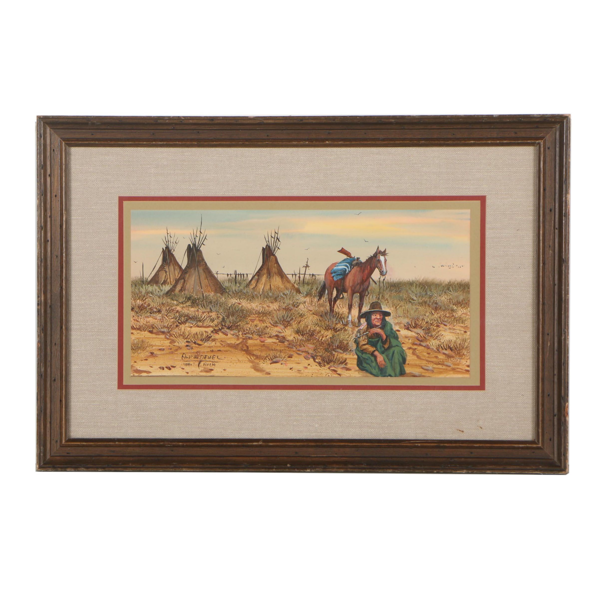 Austin Deuel Watercolor and Gouache Painting