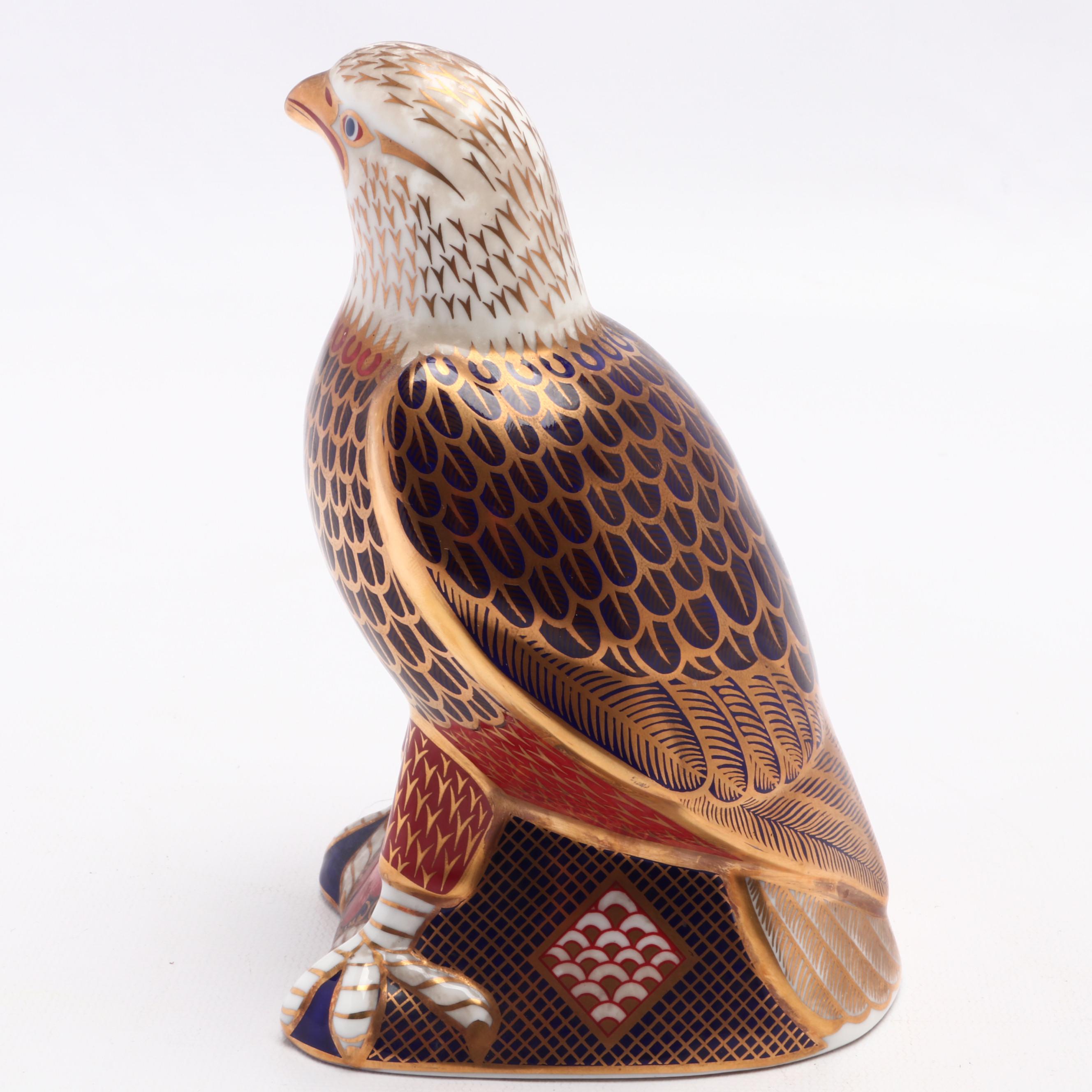 Vintage Royal Crown Derby Porcelain Eagle Figurine