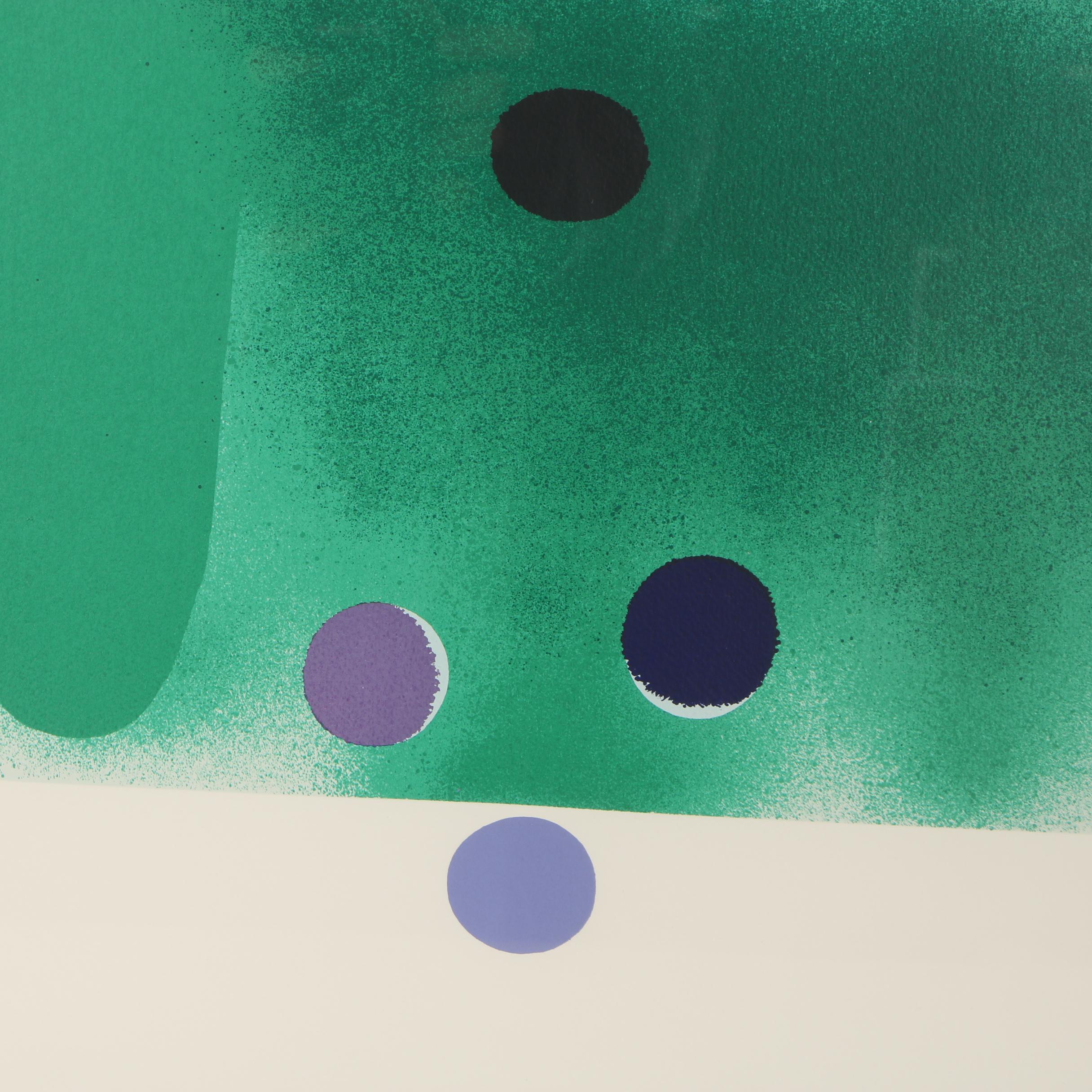 Victor Pasmore Serigraph "Green Darkness"