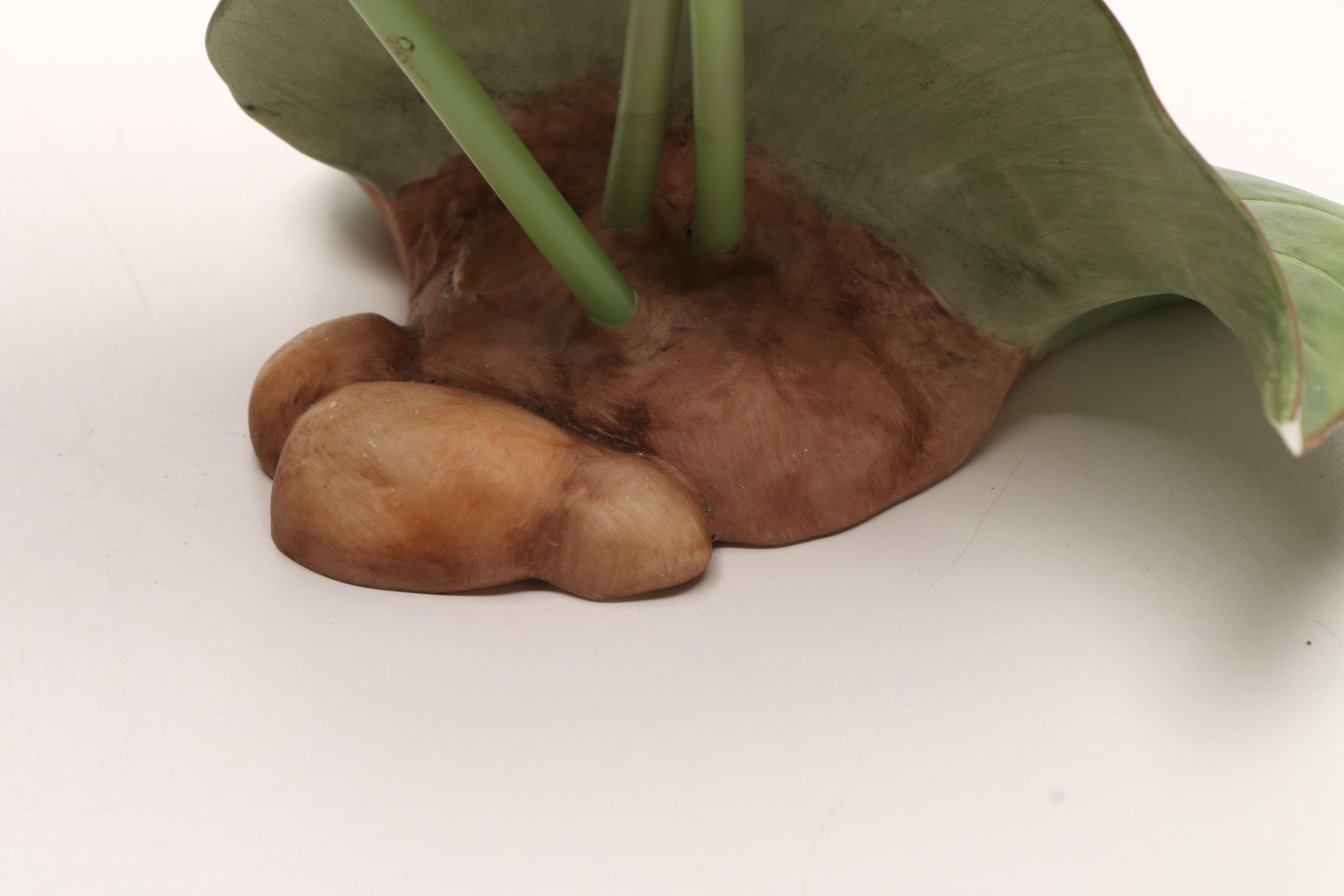 Two Boehm Vintage Porcelain "Anthurium" Flower Sculptures