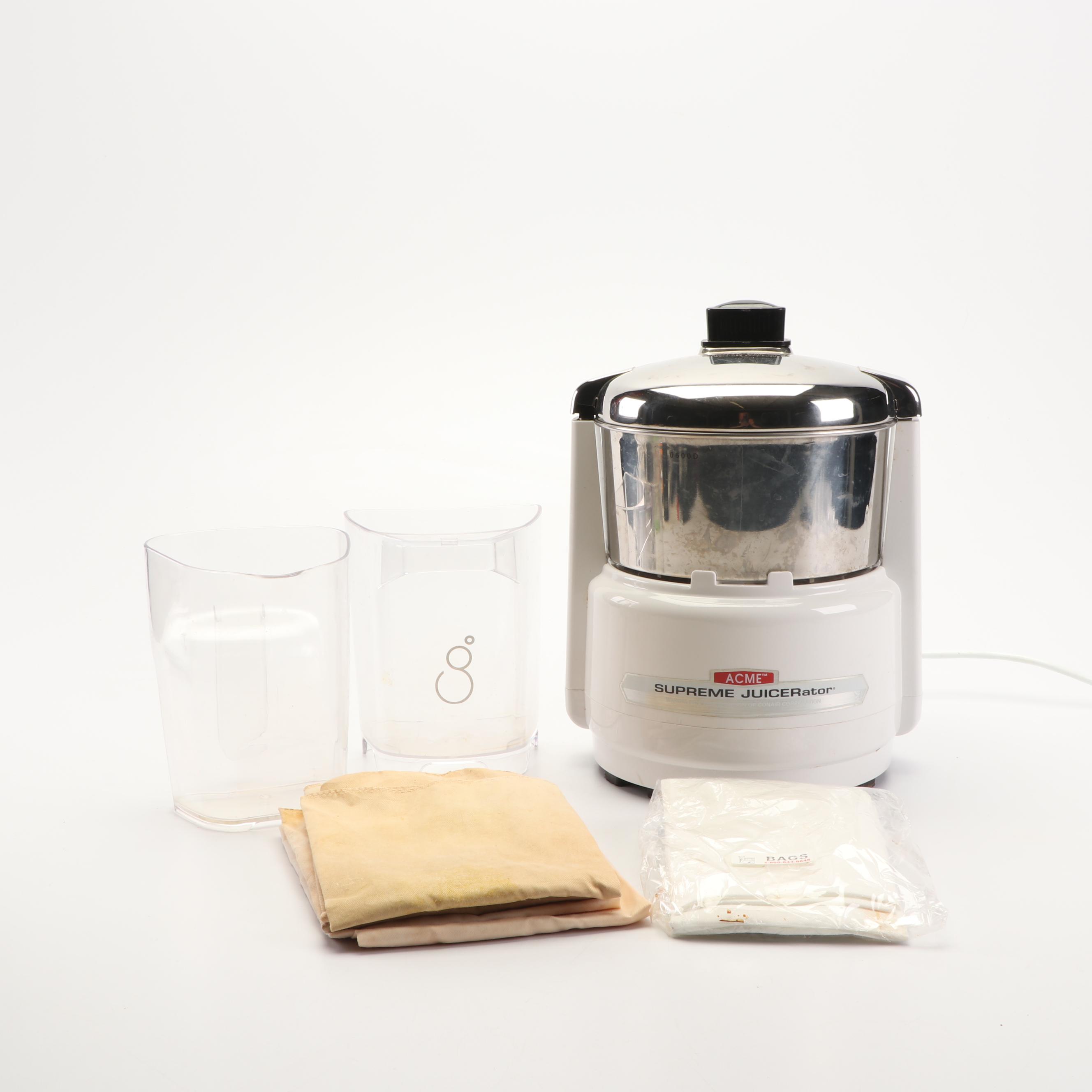 Acme Supreme Juicer and Accessories
