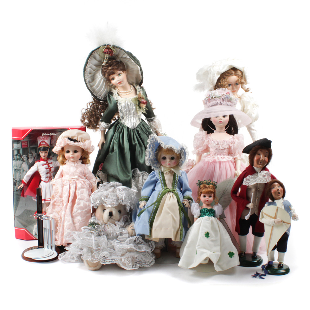 Vintage and Contemporary Dolls Featuring Madame Alexander and Barbie