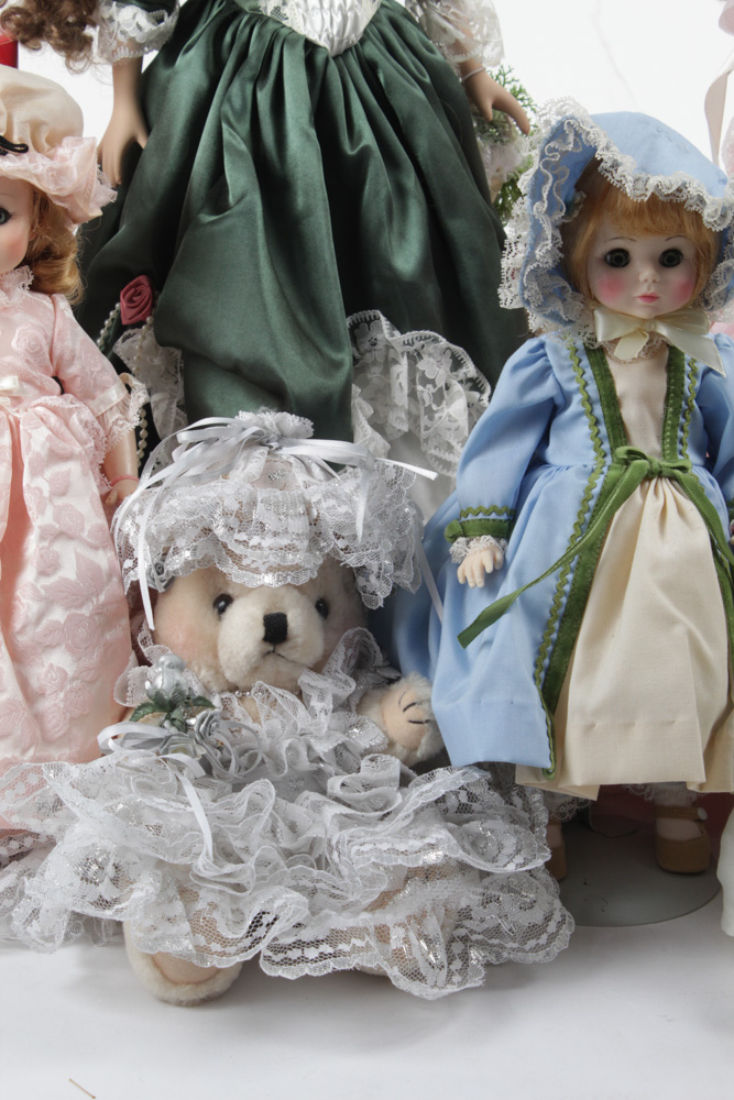 Vintage and Contemporary Dolls Featuring Madame Alexander and Barbie