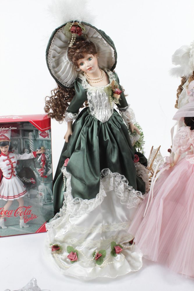 Vintage and Contemporary Dolls Featuring Madame Alexander and Barbie