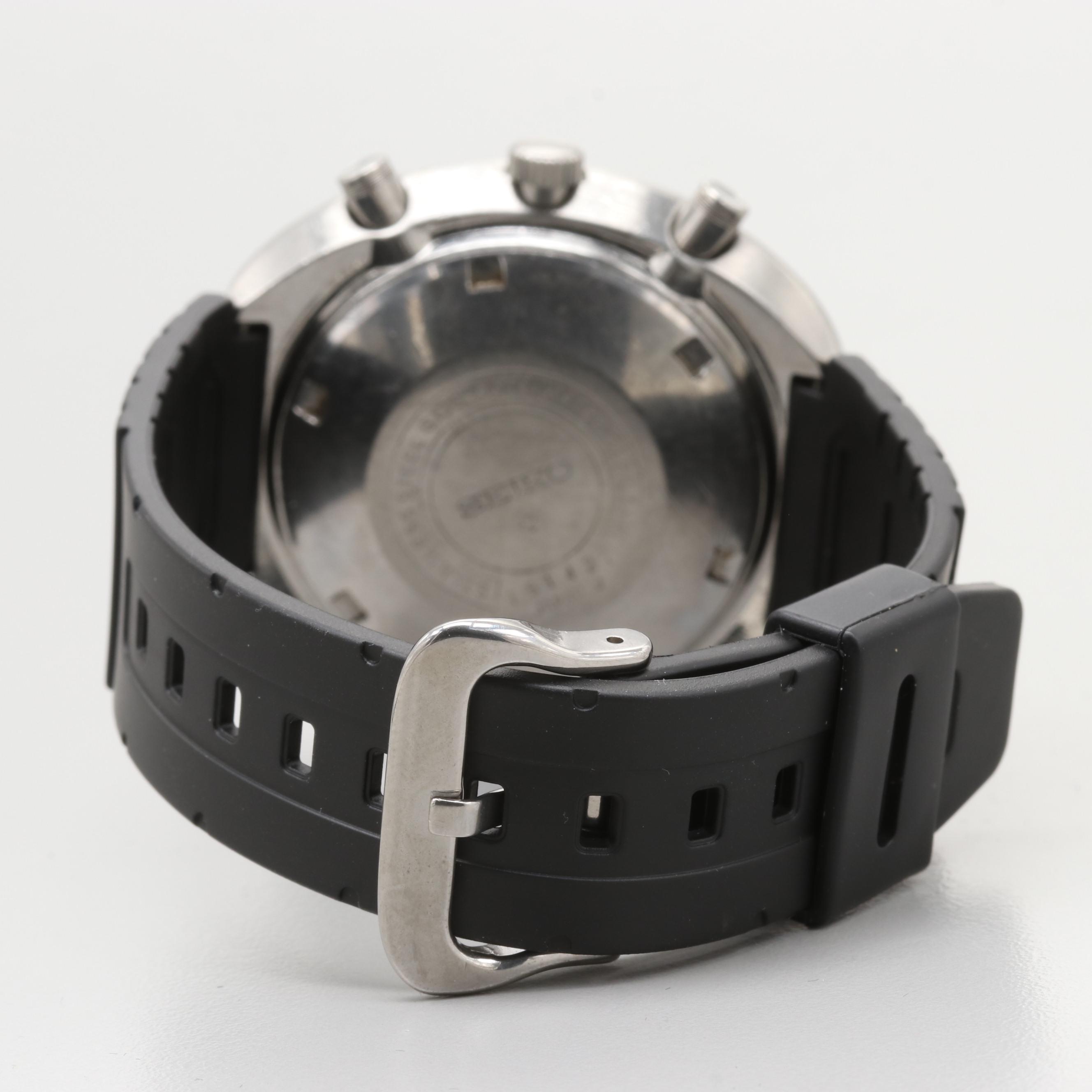 Vintage Seiko "UFO" Stainless Steel Automatic Chronograph Watch, Circa 1970