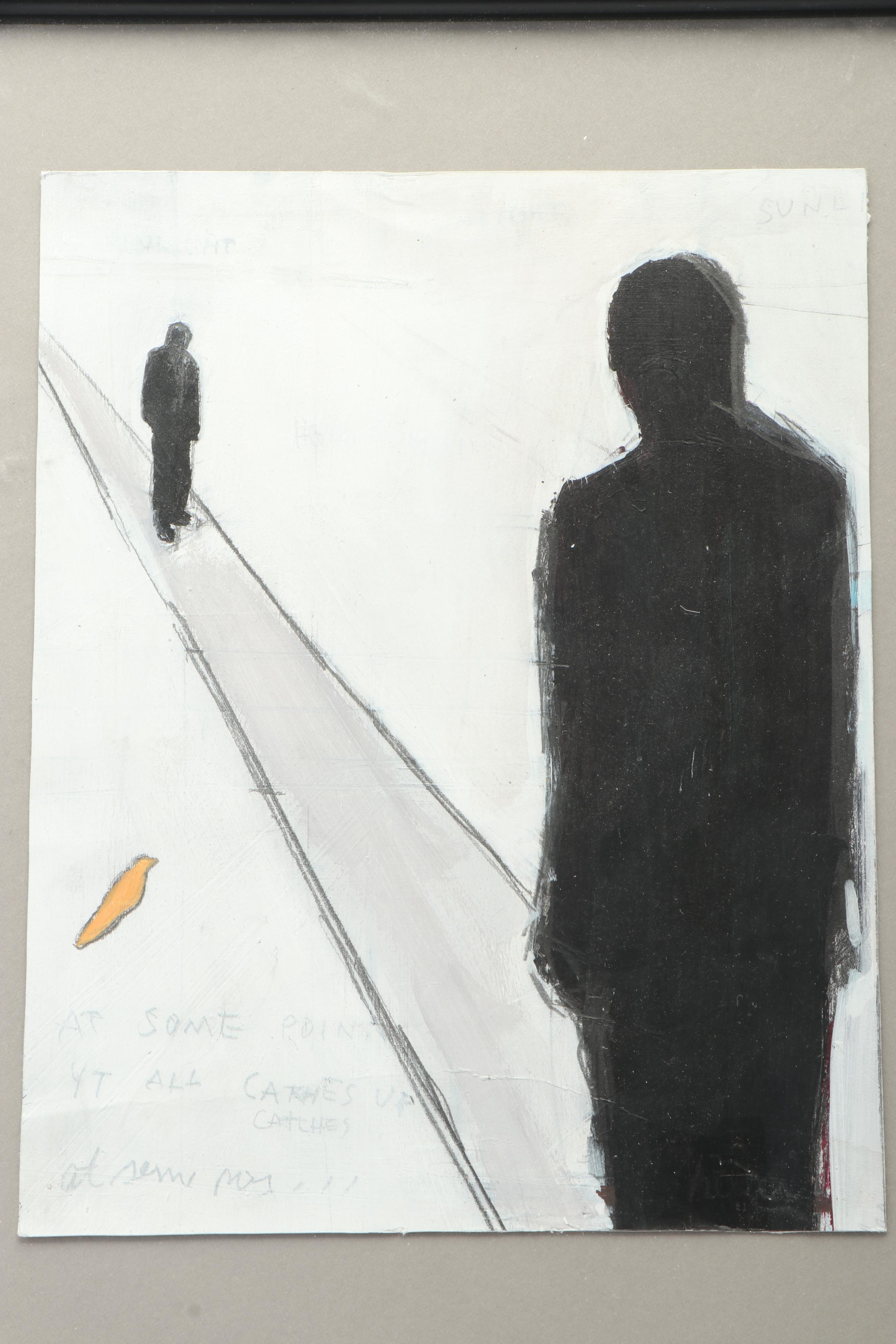 Heller Mixed Media Painting