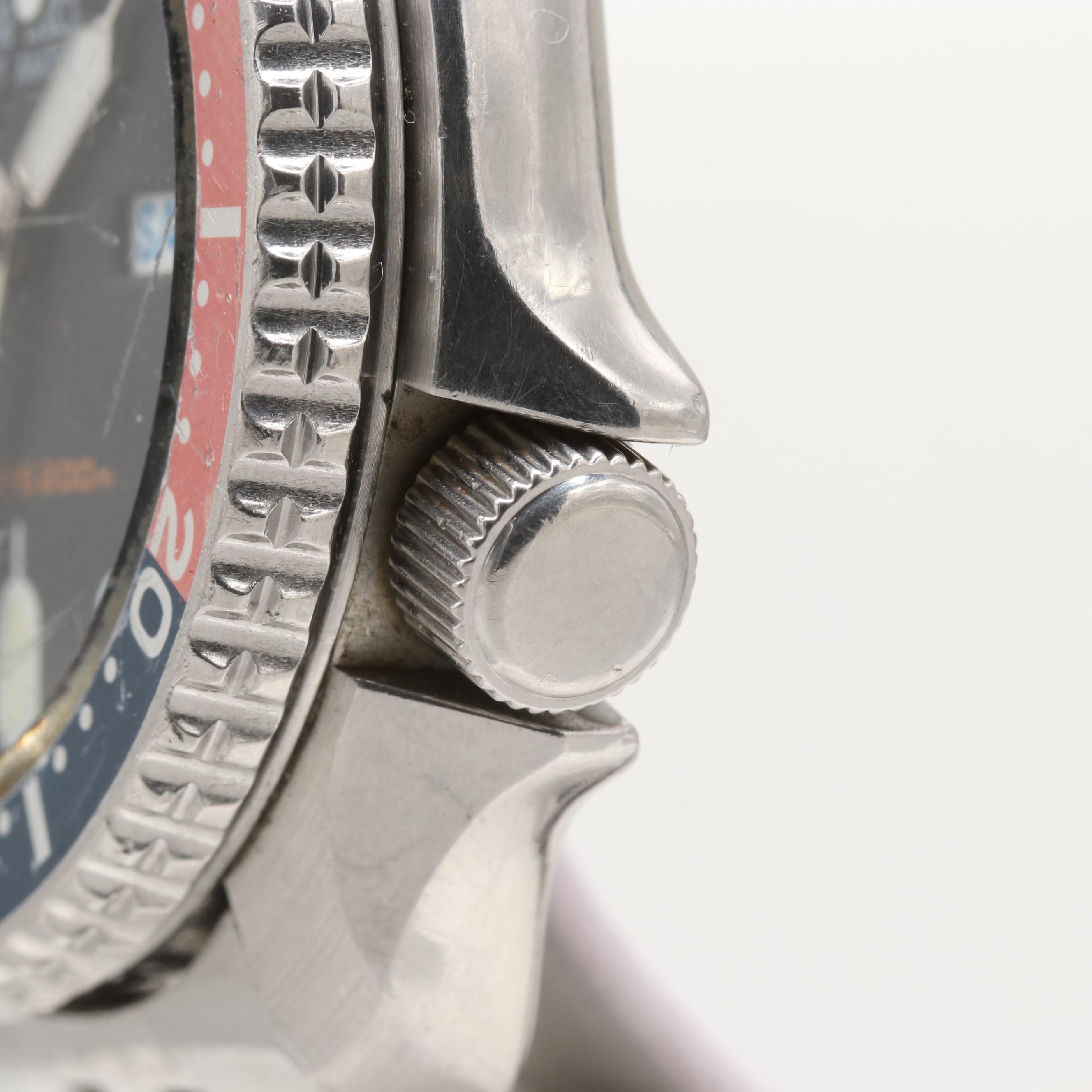 Seiko Diver's 200m Stainless Steel Automatic Watch With Date Window