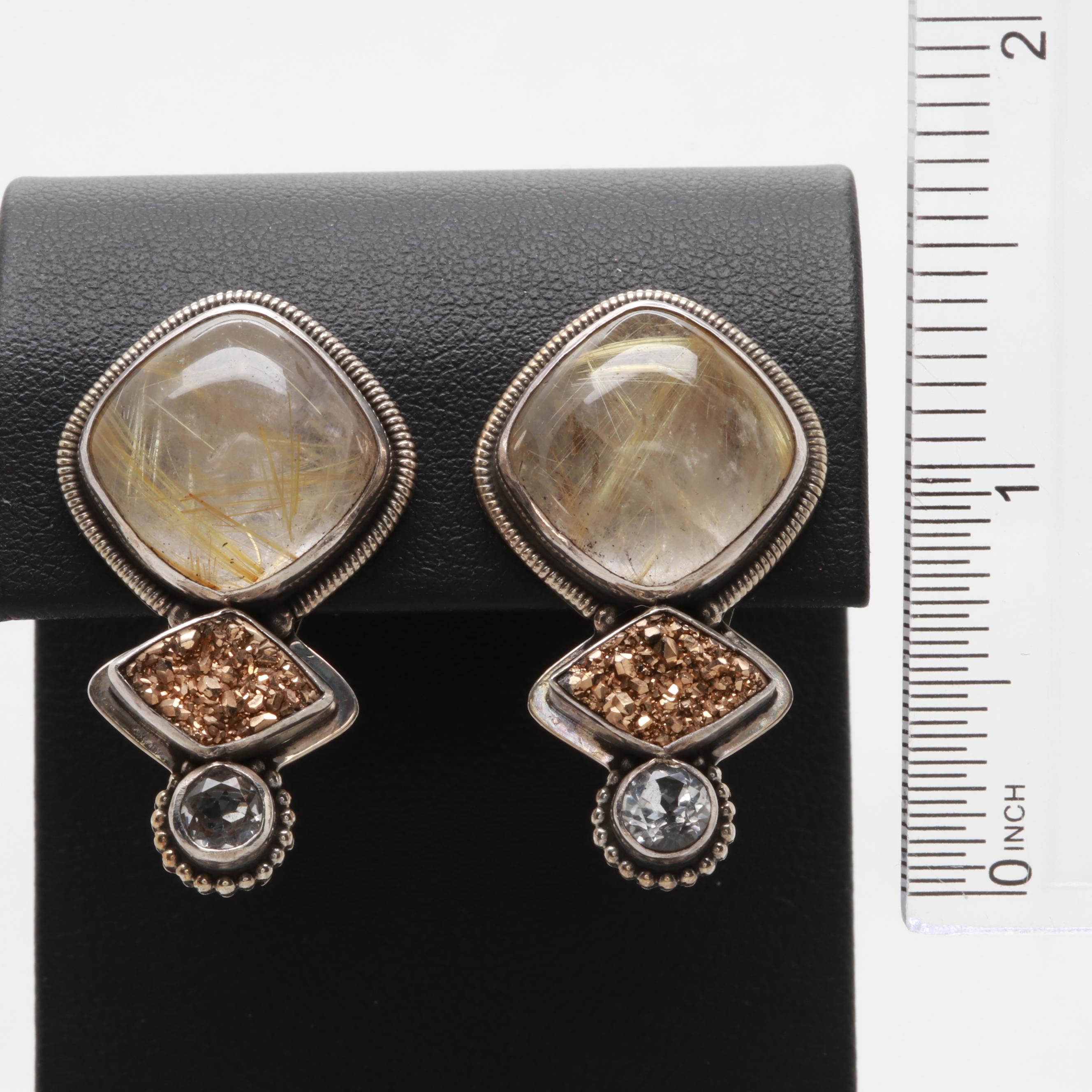 Sterling Silver Jewelry Including Rutilated Quartz and Echo of the Dreamer