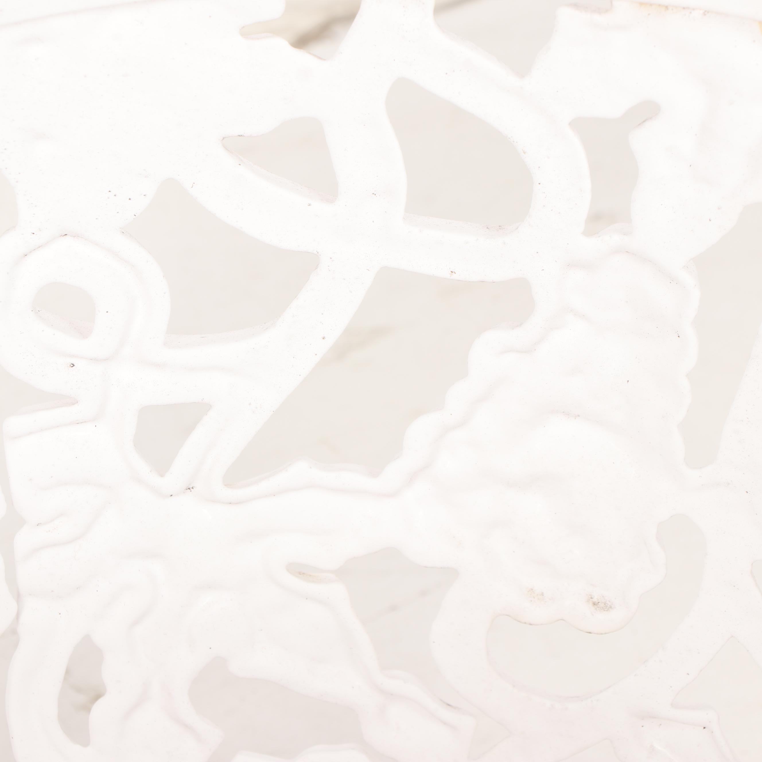 Painted Metal Planter on Casters, Late 20th Century