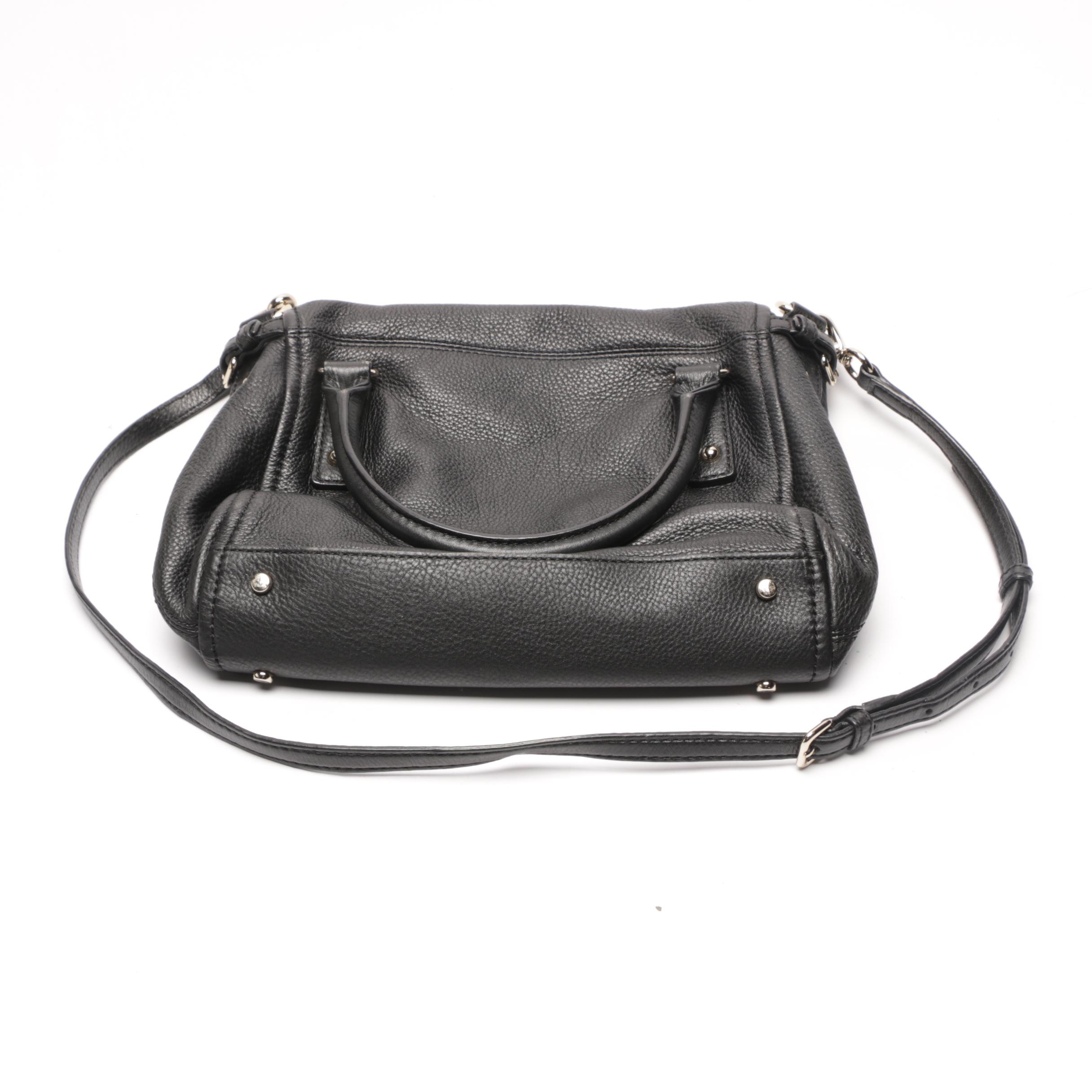 Kate Spade Black Leather and Tory Burch Snakeskin Print Handbag