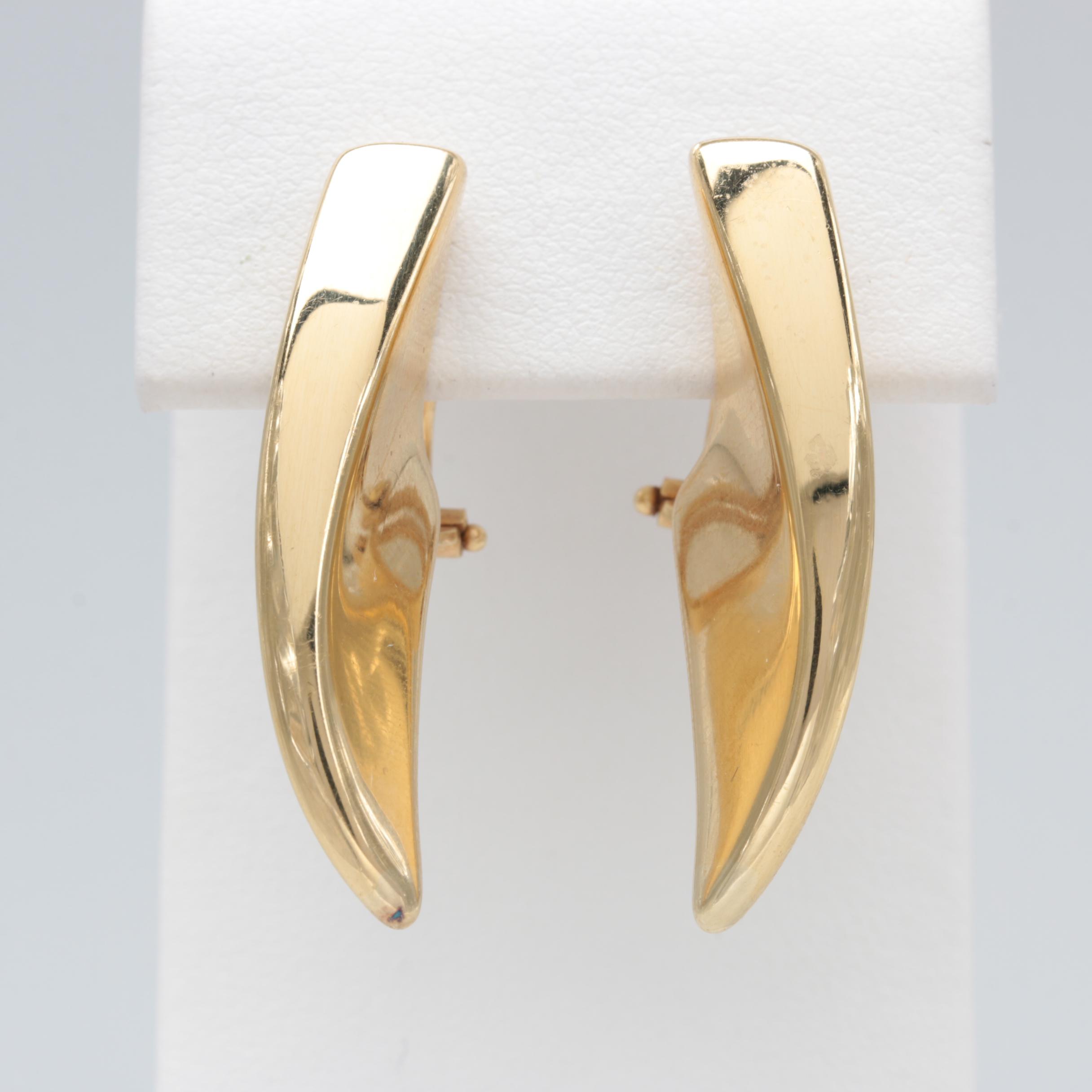 Effe Due 18K Yellow Gold Earrings