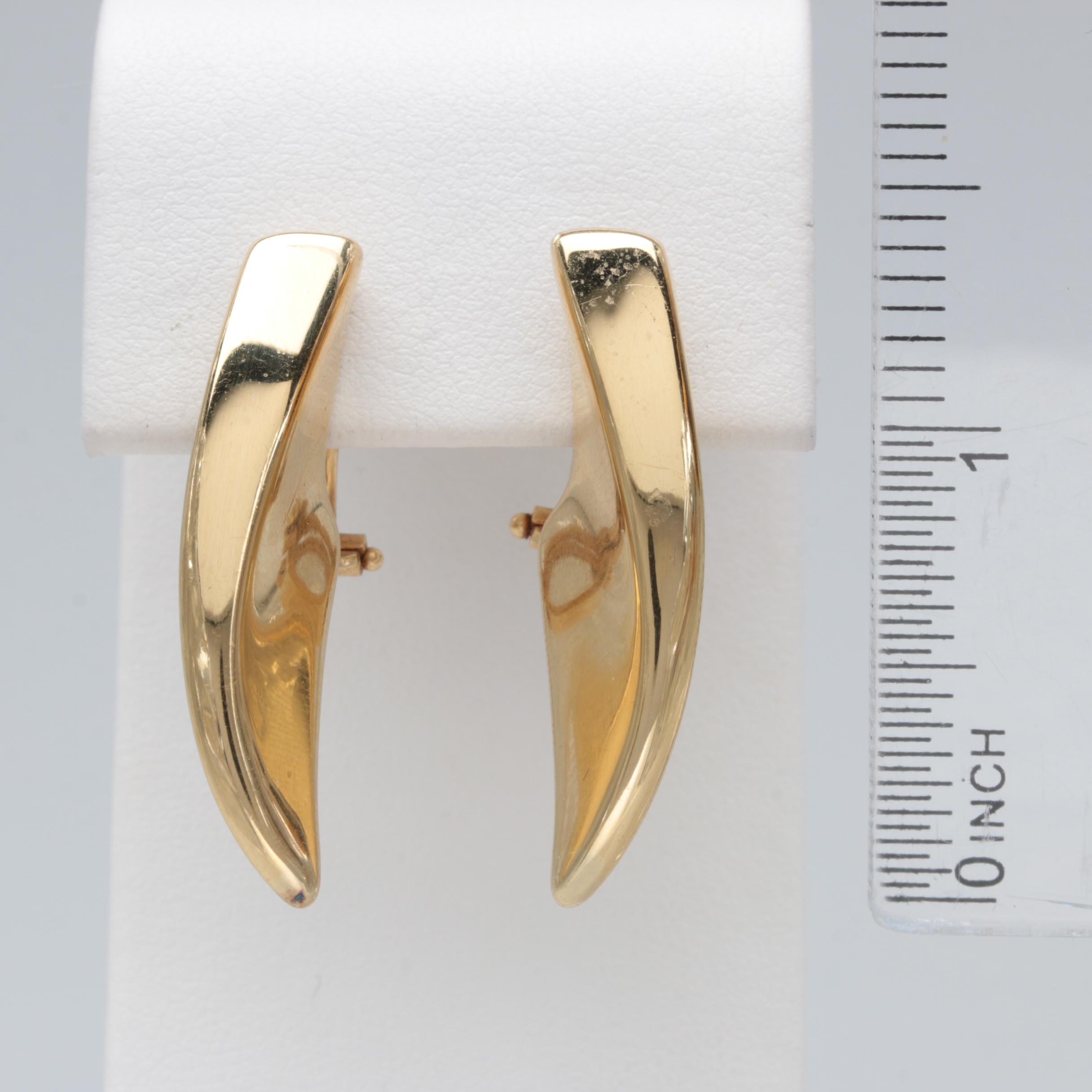 Effe Due 18K Yellow Gold Earrings