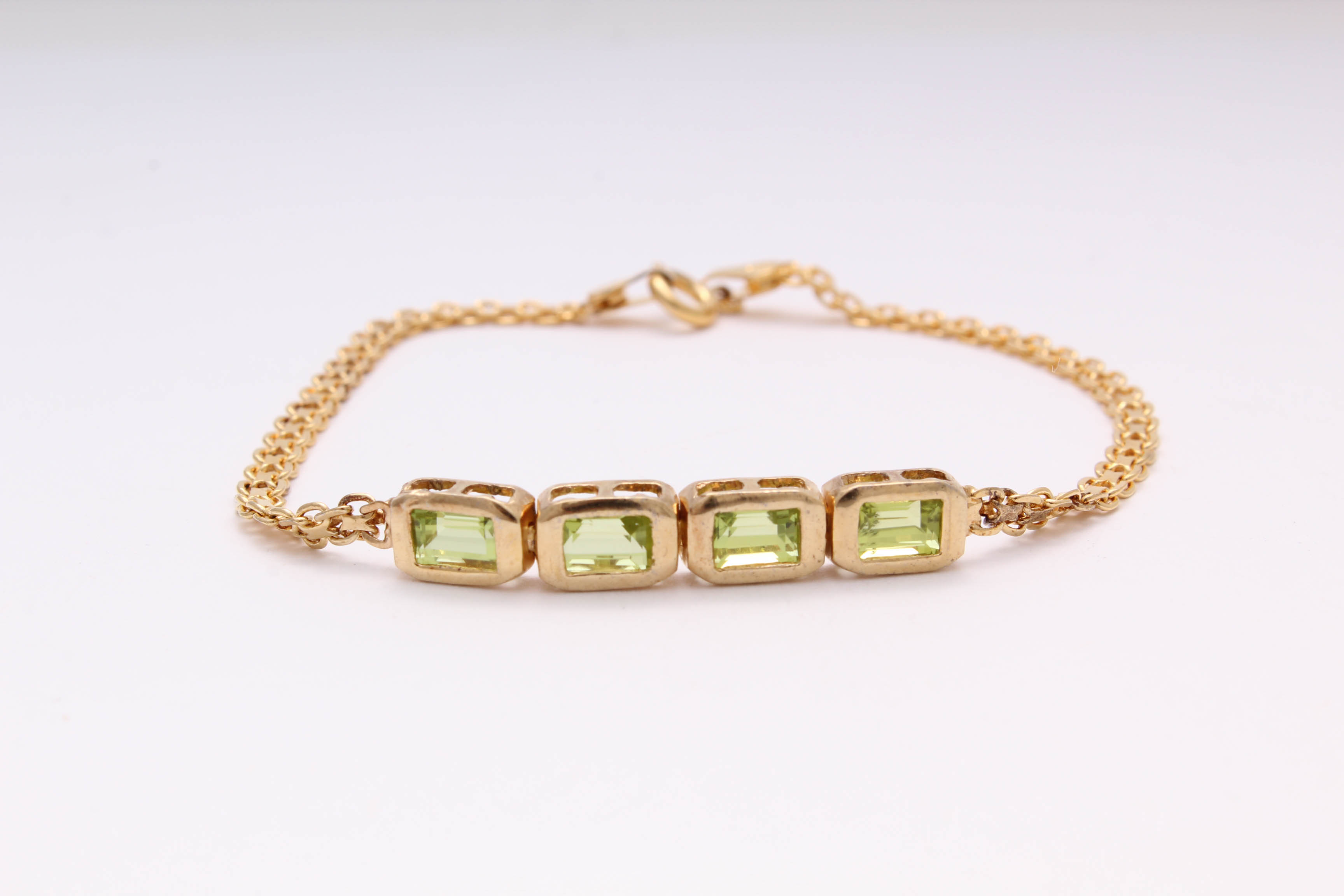 Sterling Silver Bracelets with Sapphire, Garnet, Diamond, and Cubic Zirconia