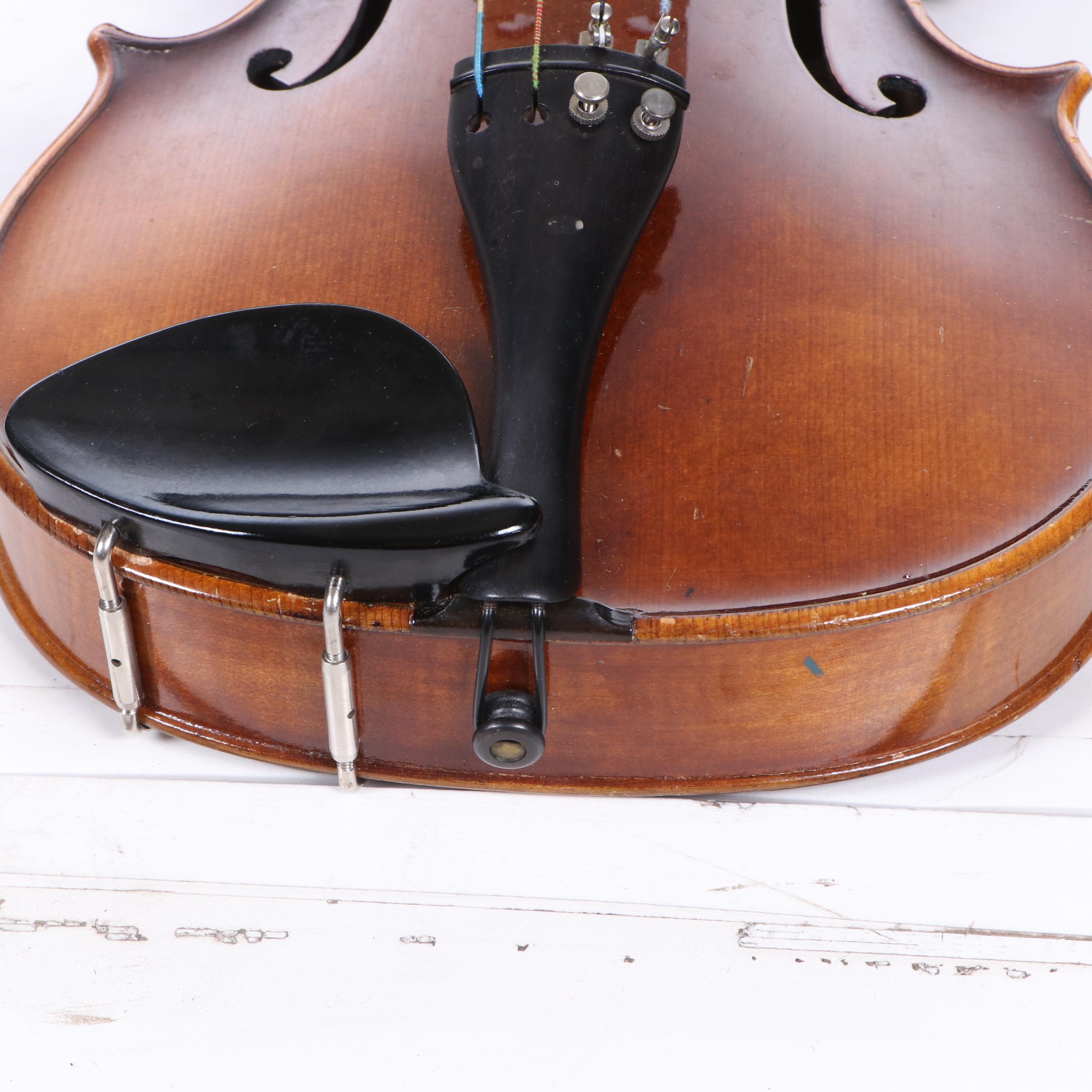 German E.R. Pfretzschner Mittenwald OBB Stradivarius Copy Violin, 1970s