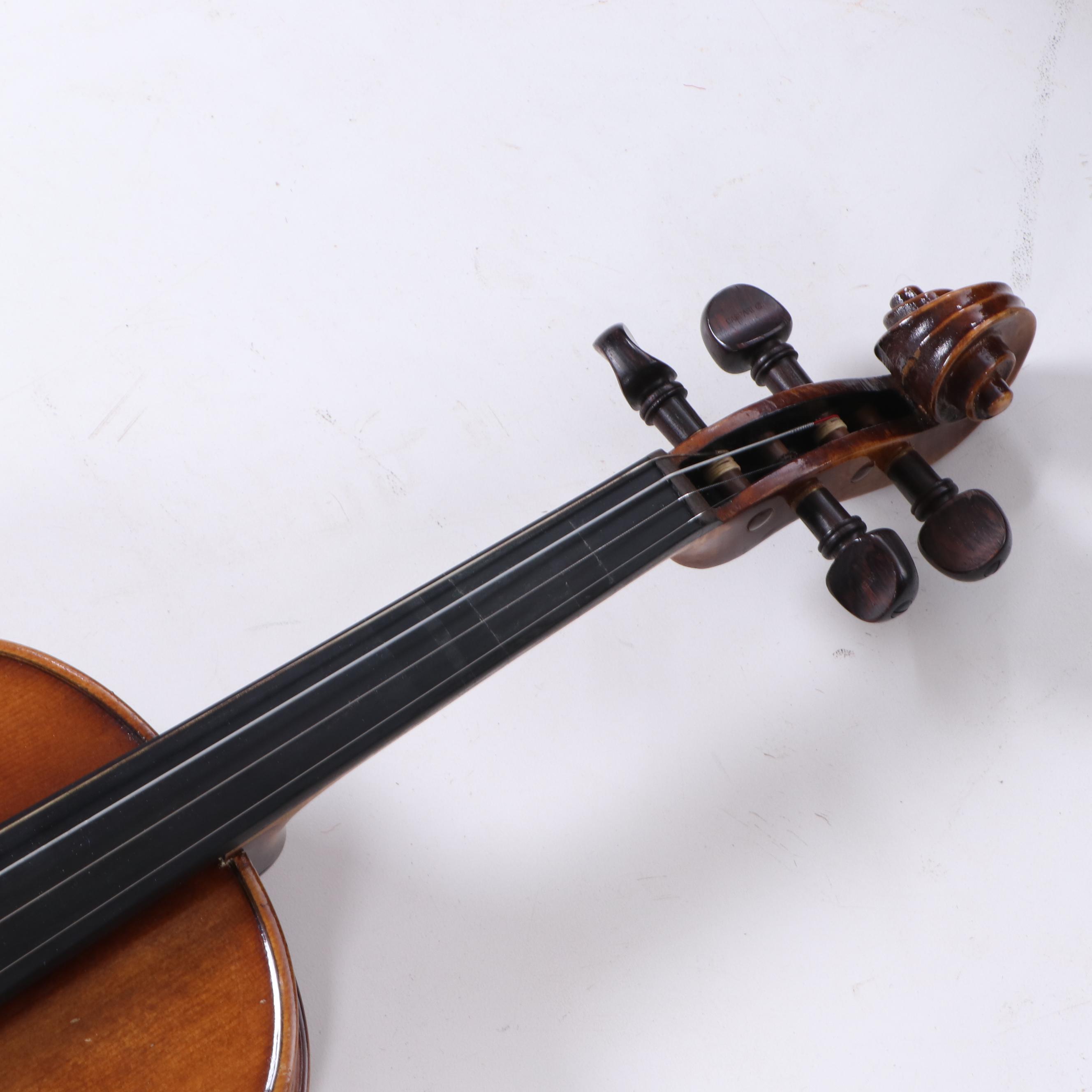 German E.R. Pfretzschner Mittenwald OBB Stradivarius Copy Violin, 1970s