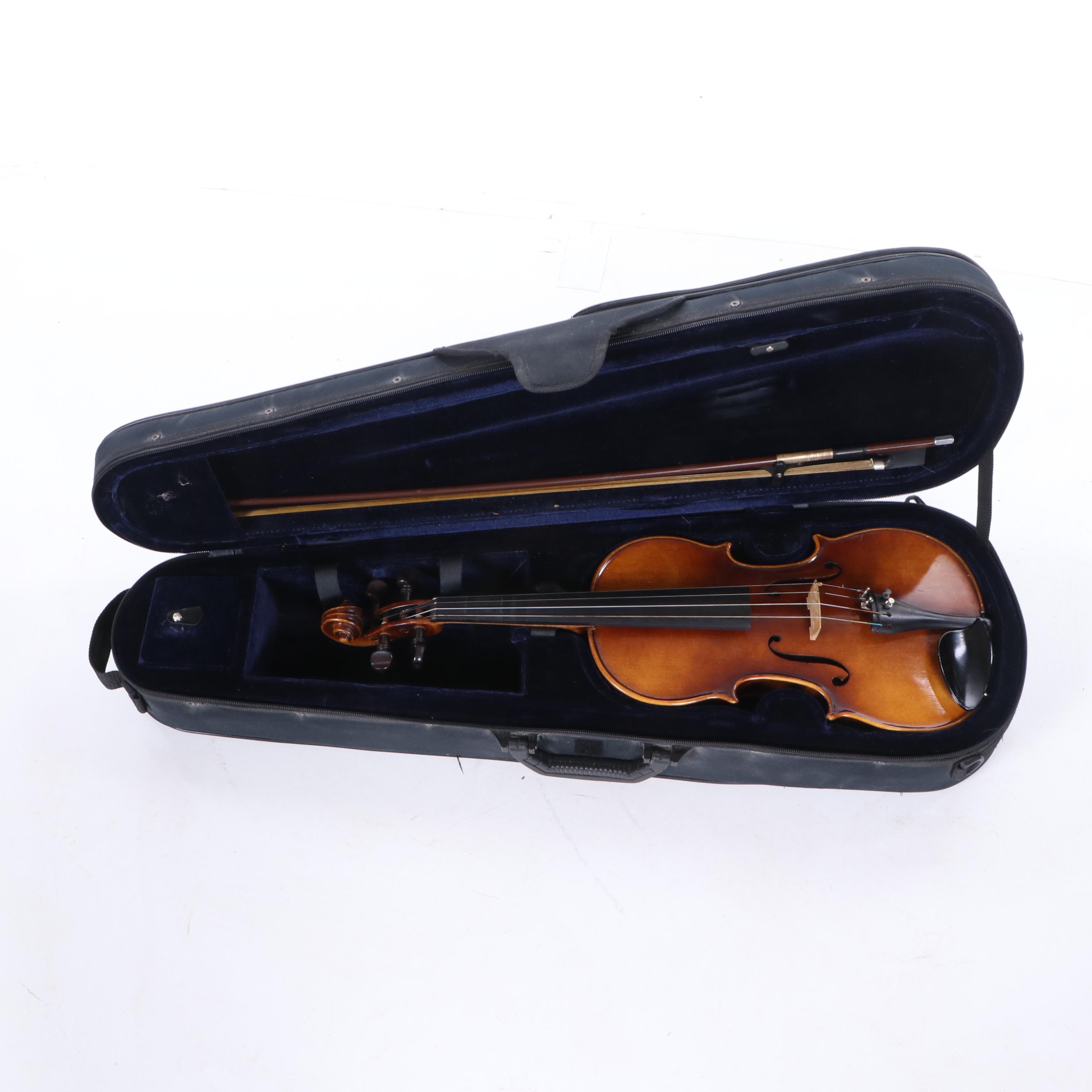 German E.R. Pfretzschner Mittenwald OBB Stradivarius Copy Violin, 1970s