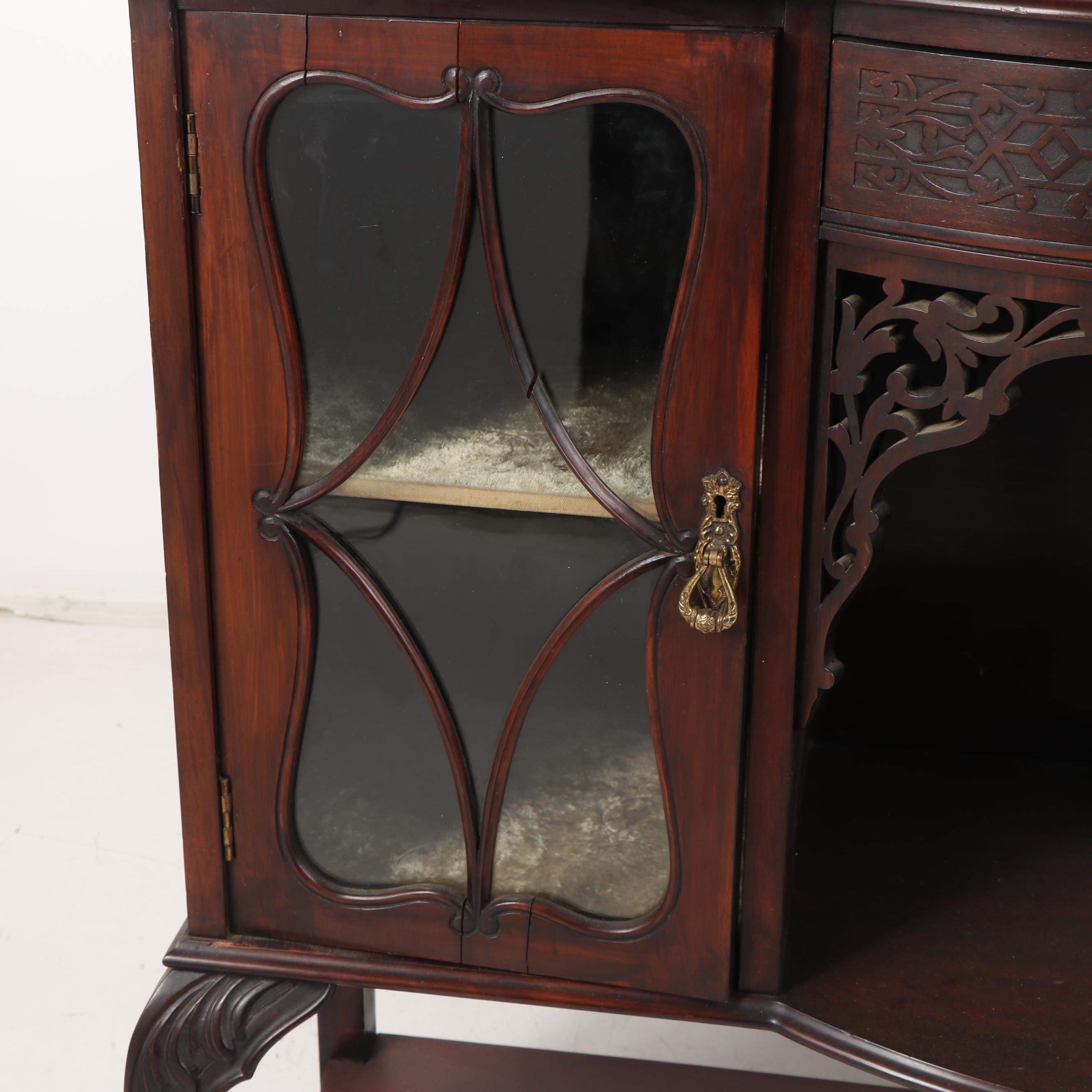 Mahogany Buffet with Mirrored Back, 19th/ 20th Century