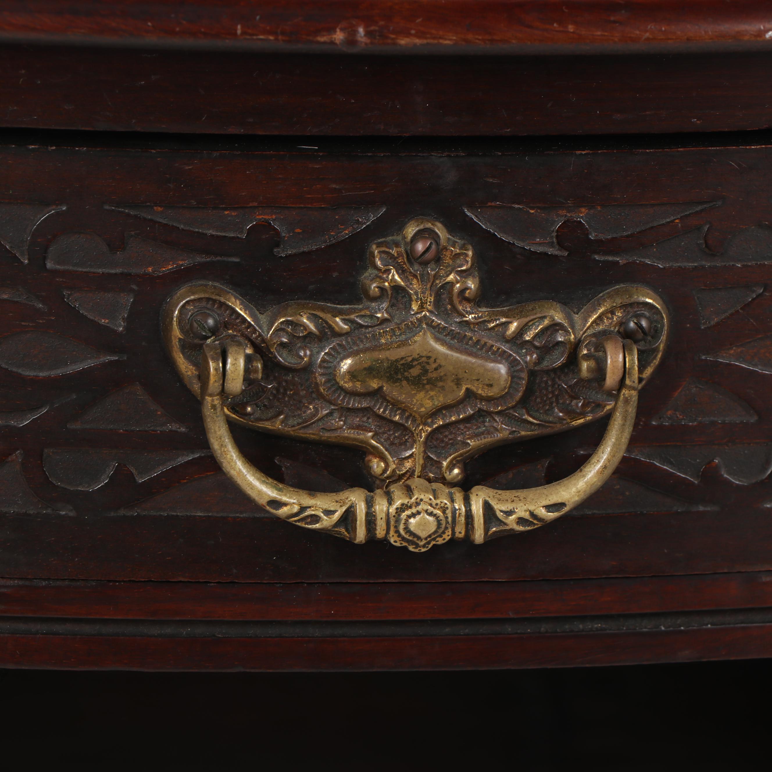 Mahogany Buffet with Mirrored Back, 19th/ 20th Century