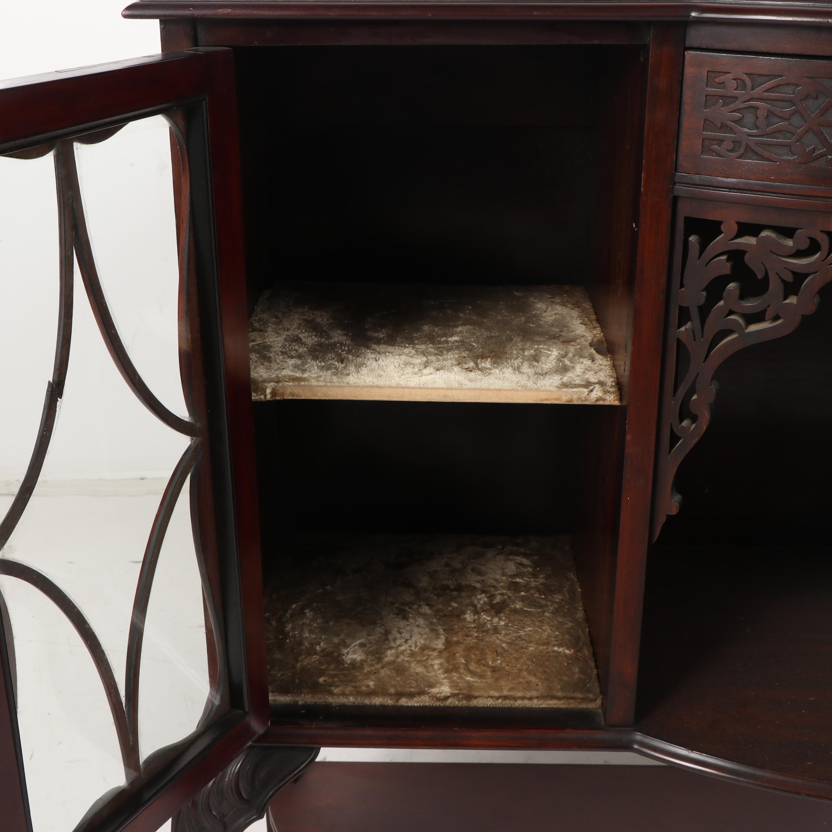 Mahogany Buffet with Mirrored Back, 19th/ 20th Century