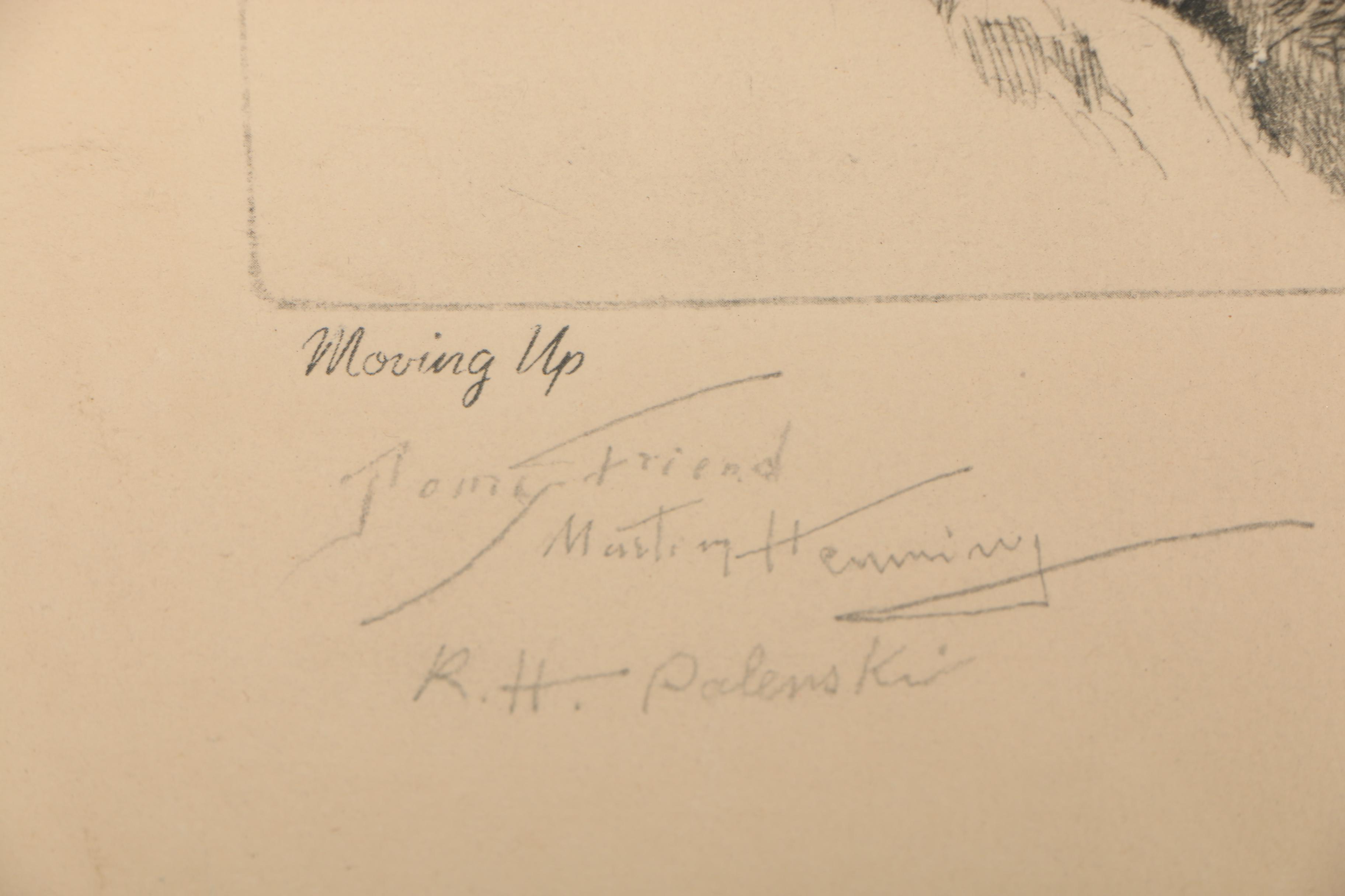 Reinhold H. Palenske Rotogravure "Moving Up"