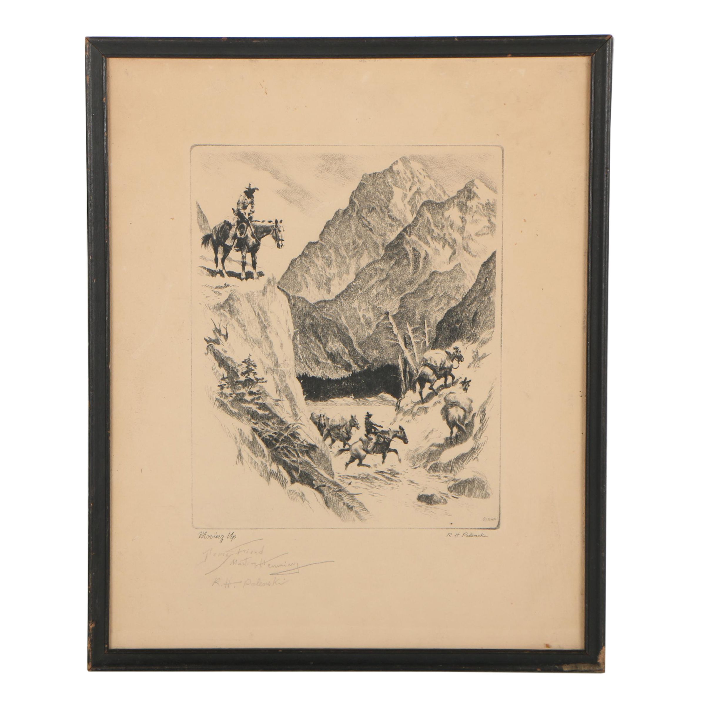 Reinhold H. Palenske Rotogravure "Moving Up"