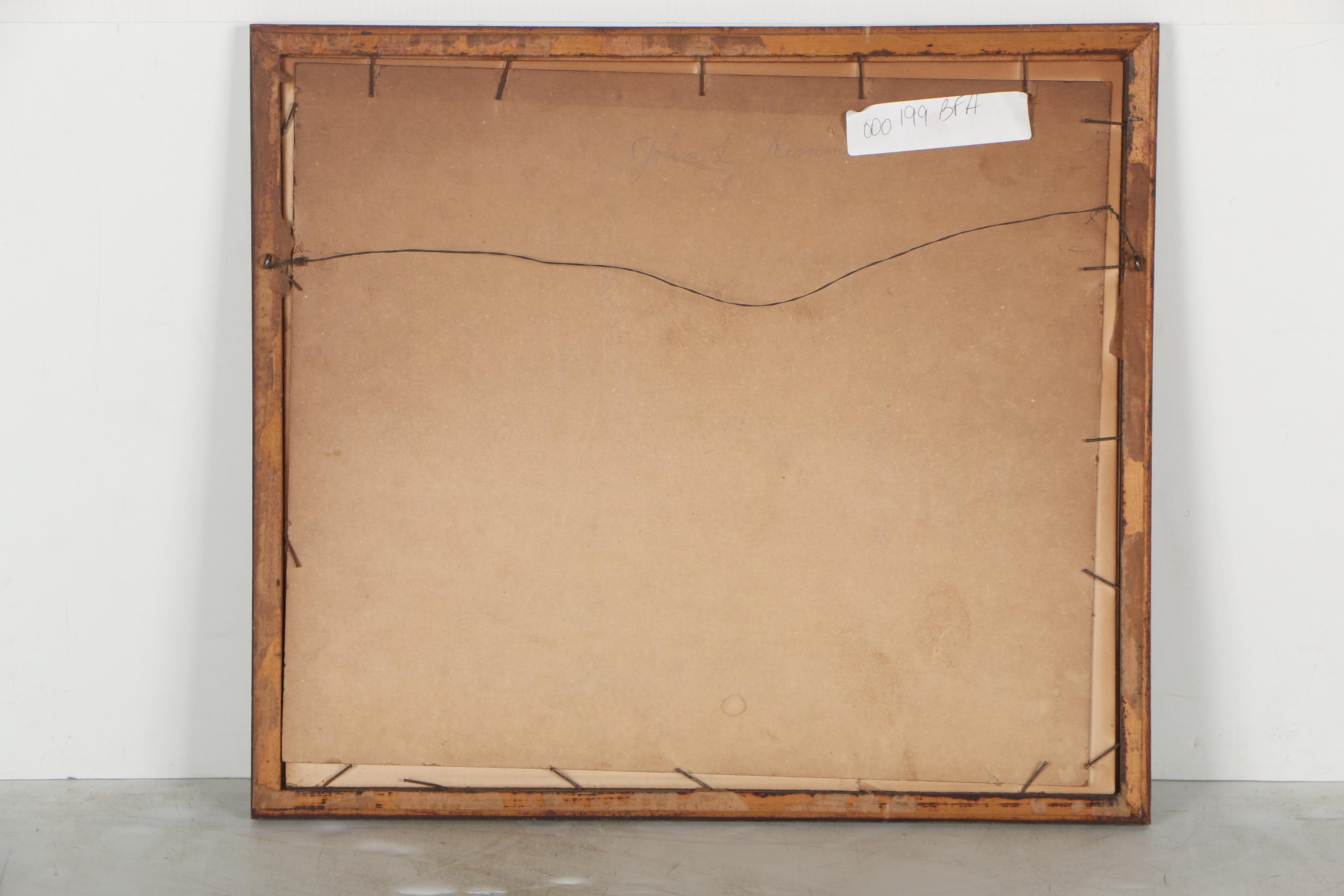 P. C. Wharton 1919 Gouache and Watercolor Painting