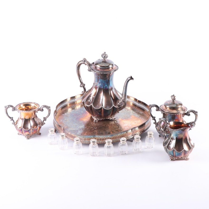 Homan Mfg. Co. Silver Plate Coffee Service Set, Early 20th Century