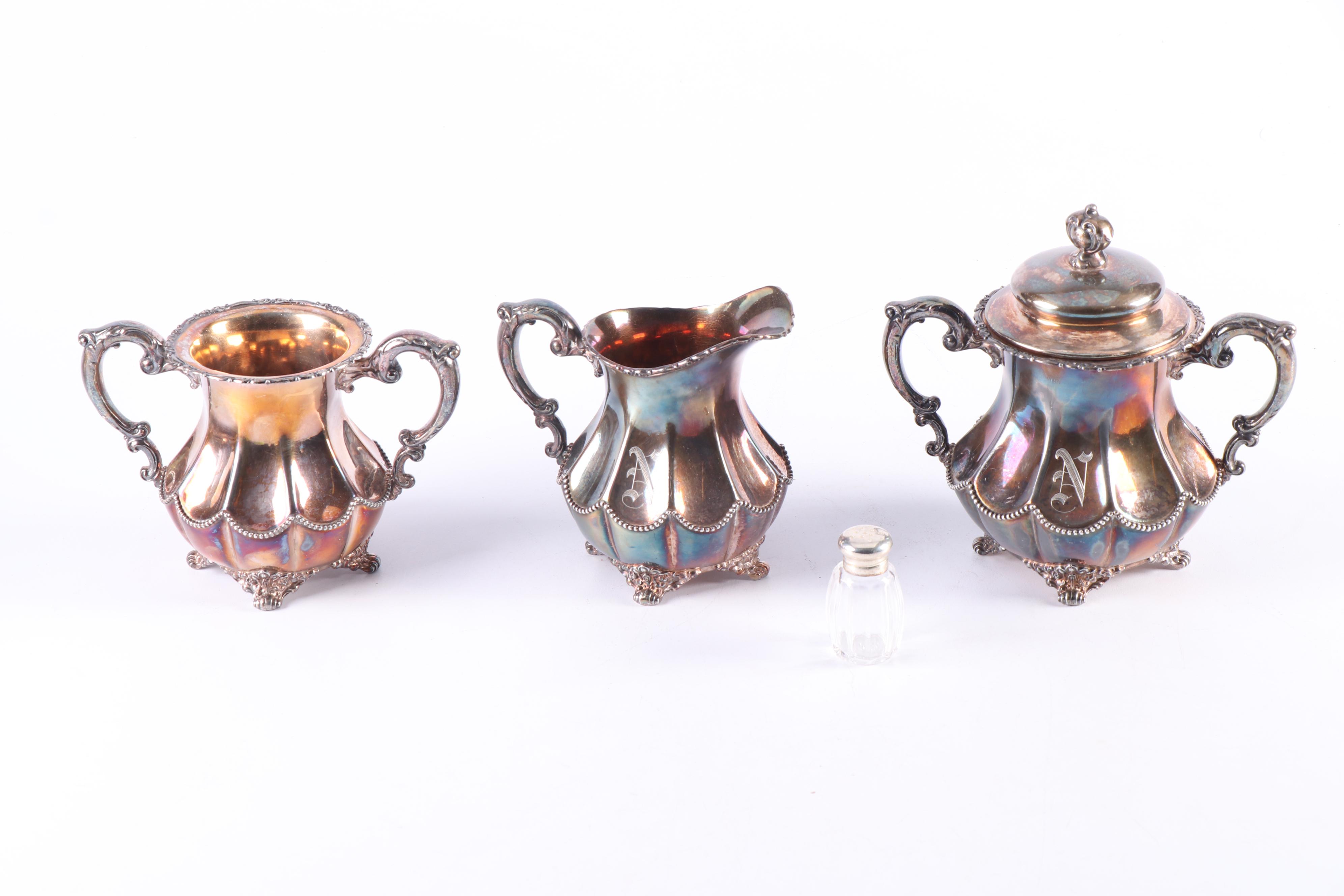 Homan Mfg. Co. Silver Plate Coffee Service Set, Early 20th Century