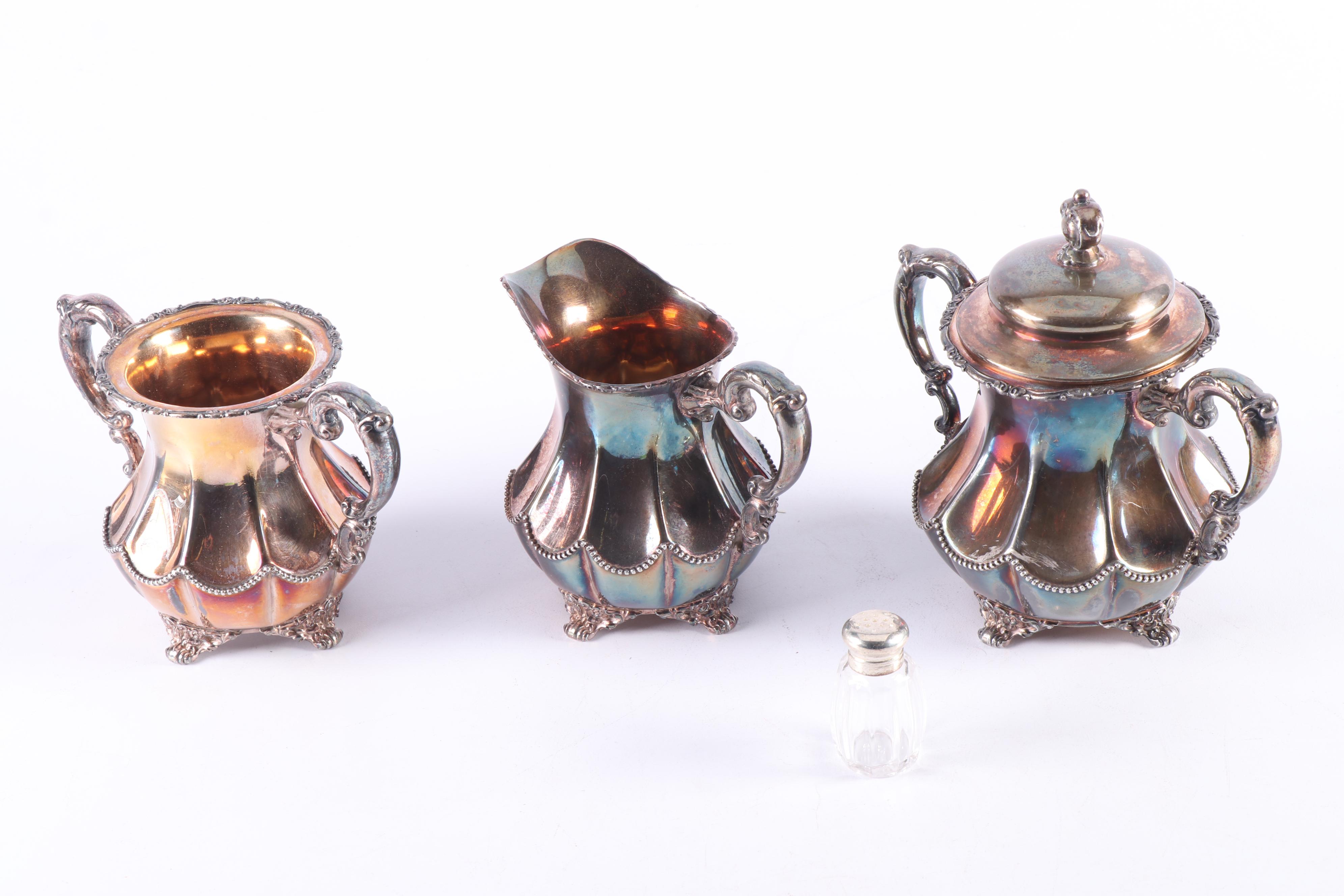Homan Mfg. Co. Silver Plate Coffee Service Set, Early 20th Century