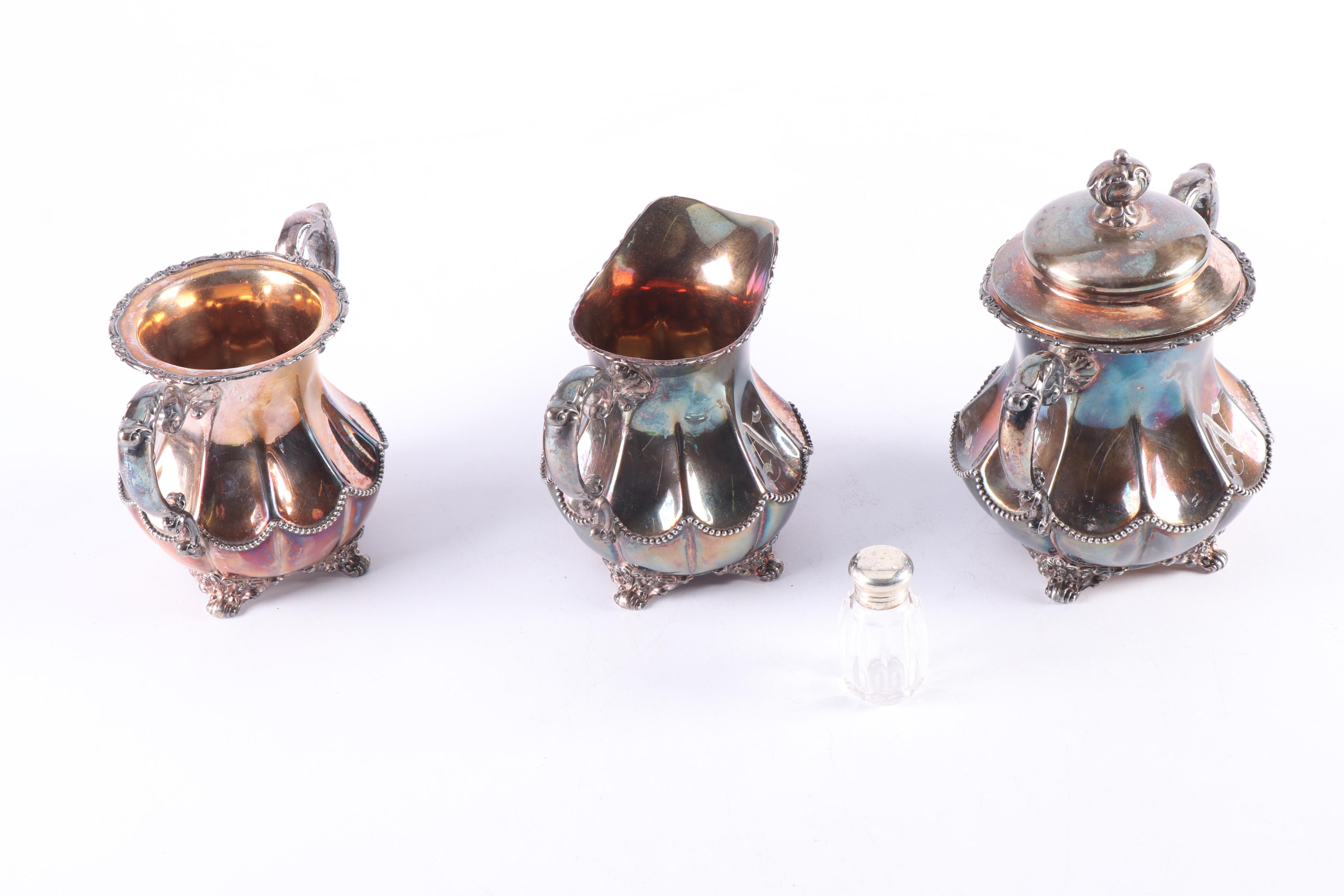 Homan Mfg. Co. Silver Plate Coffee Service Set, Early 20th Century