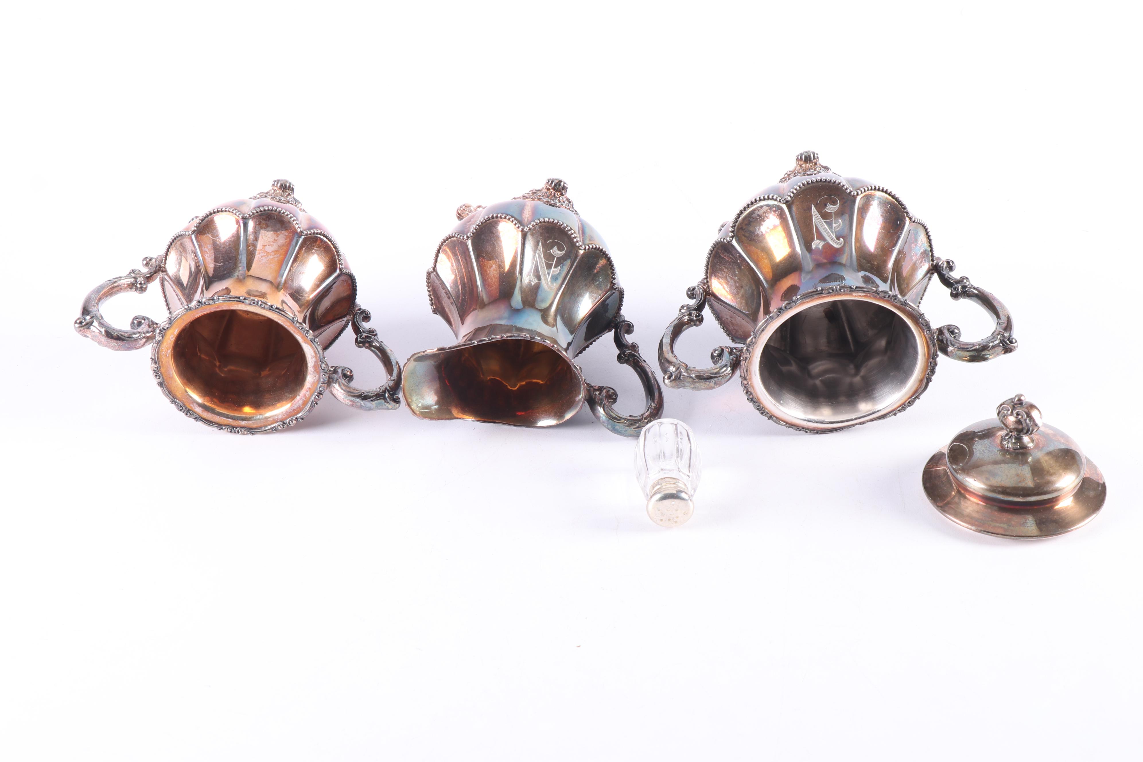 Homan Mfg. Co. Silver Plate Coffee Service Set, Early 20th Century