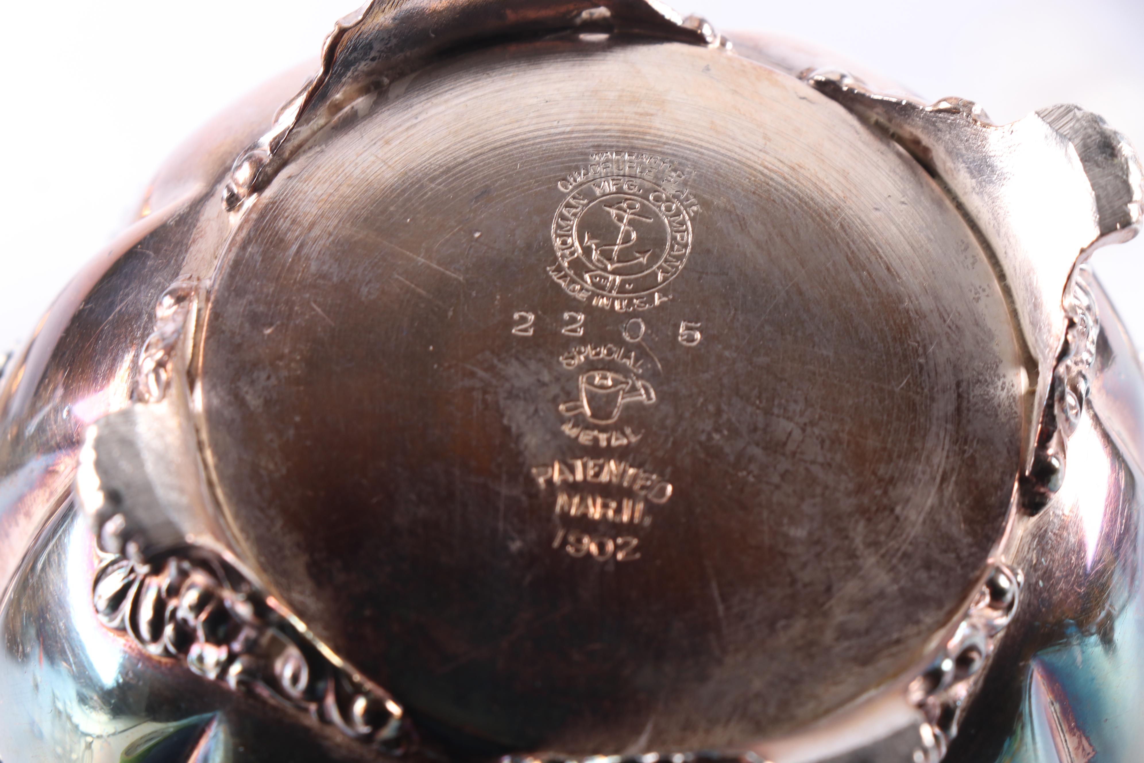 Homan Mfg. Co. Silver Plate Coffee Service Set, Early 20th Century