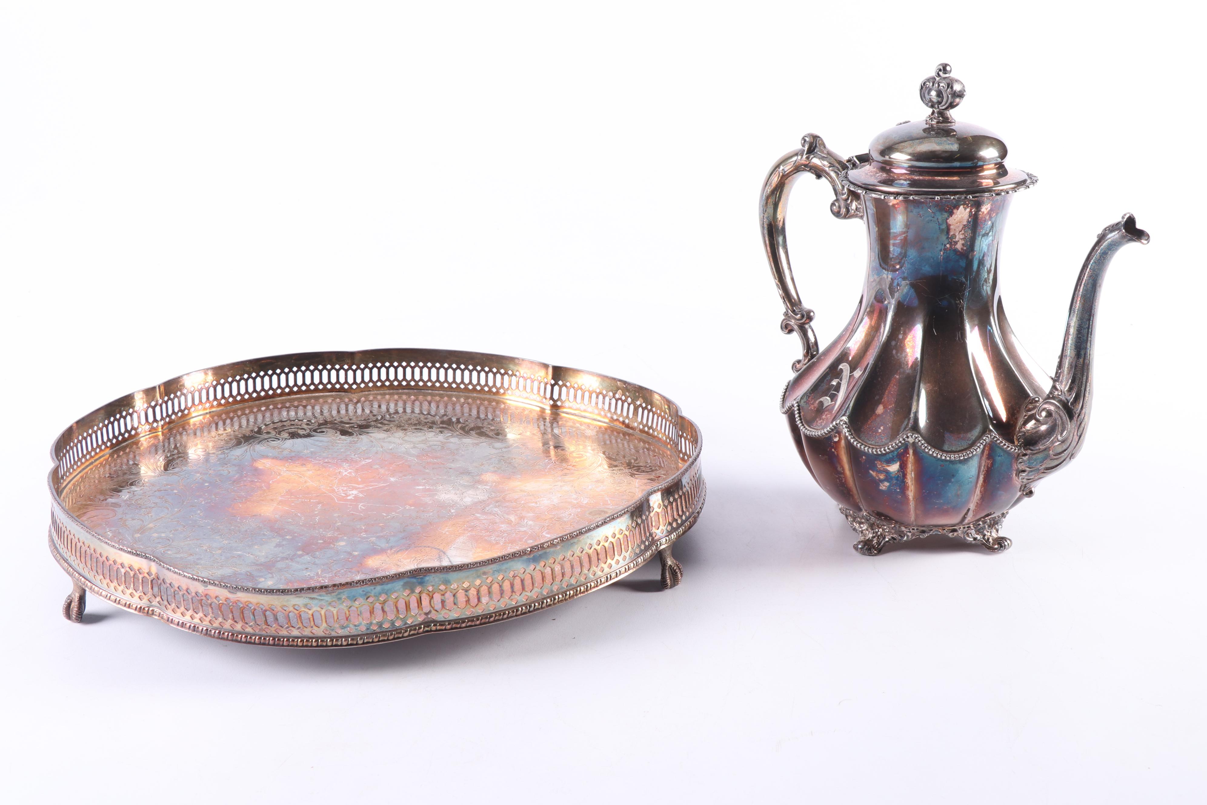 Homan Mfg. Co. Silver Plate Coffee Service Set, Early 20th Century
