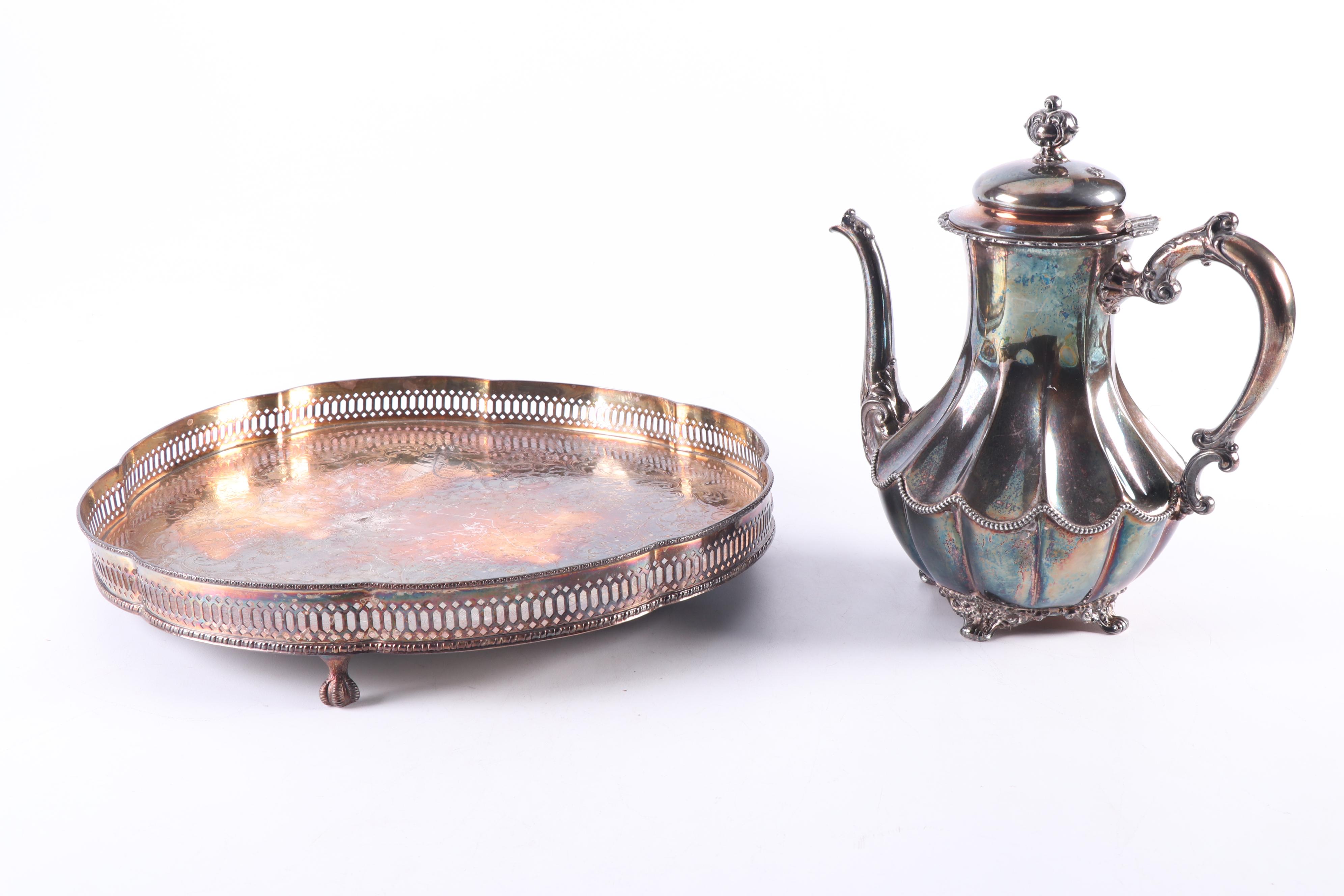 Homan Mfg. Co. Silver Plate Coffee Service Set, Early 20th Century