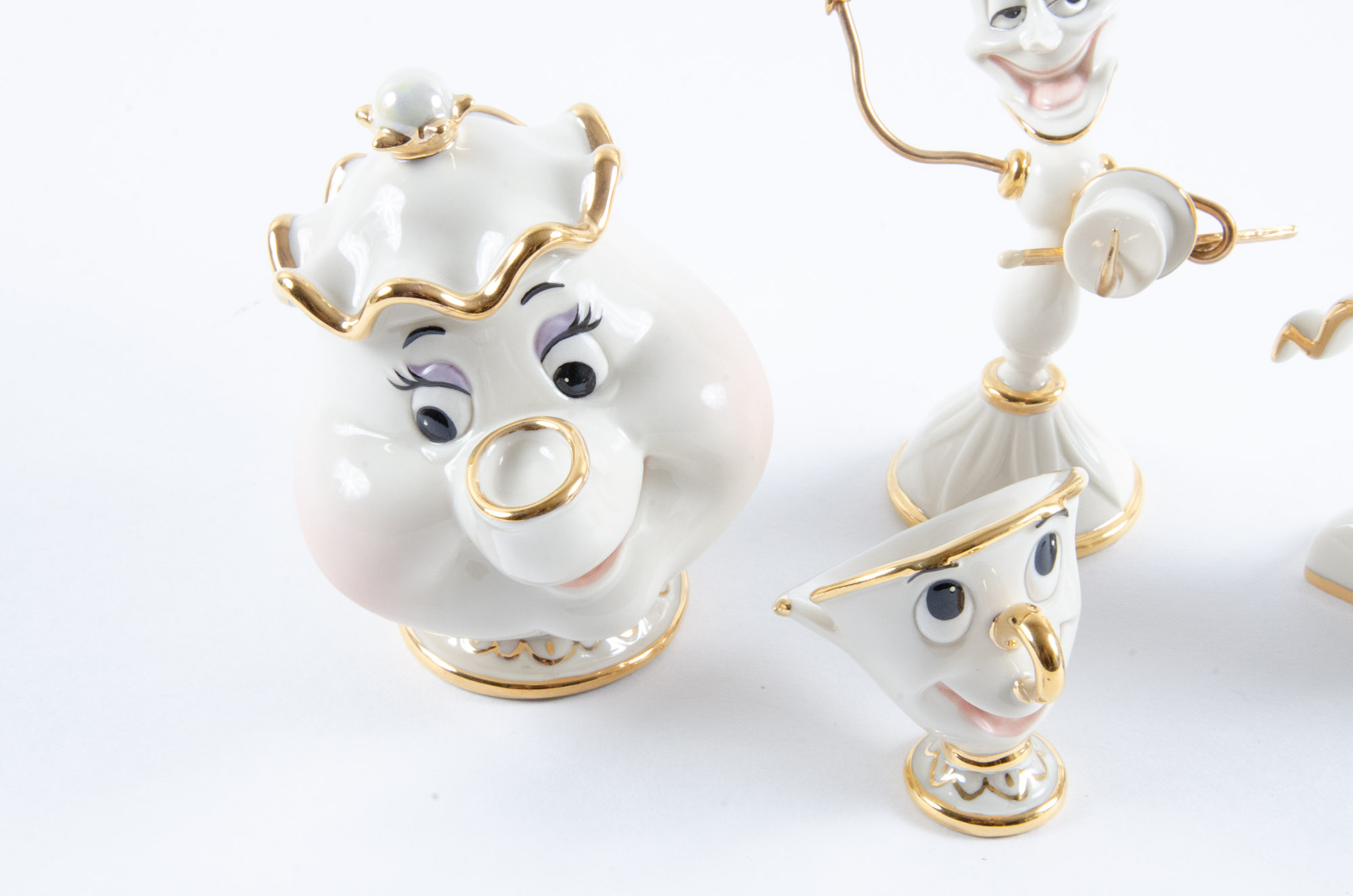 Disney "Beauty and the Beast" Porcelain Figurines by Lenox