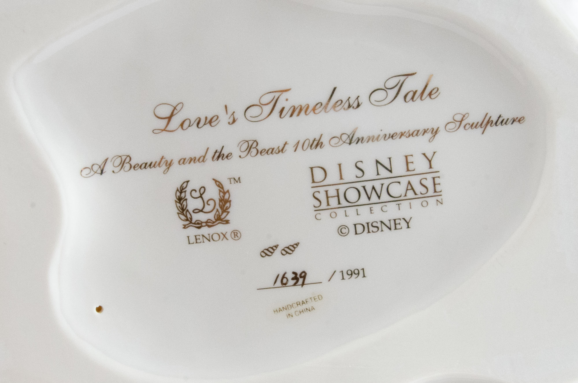 Disney "Beauty and the Beast" Porcelain Figurines by Lenox