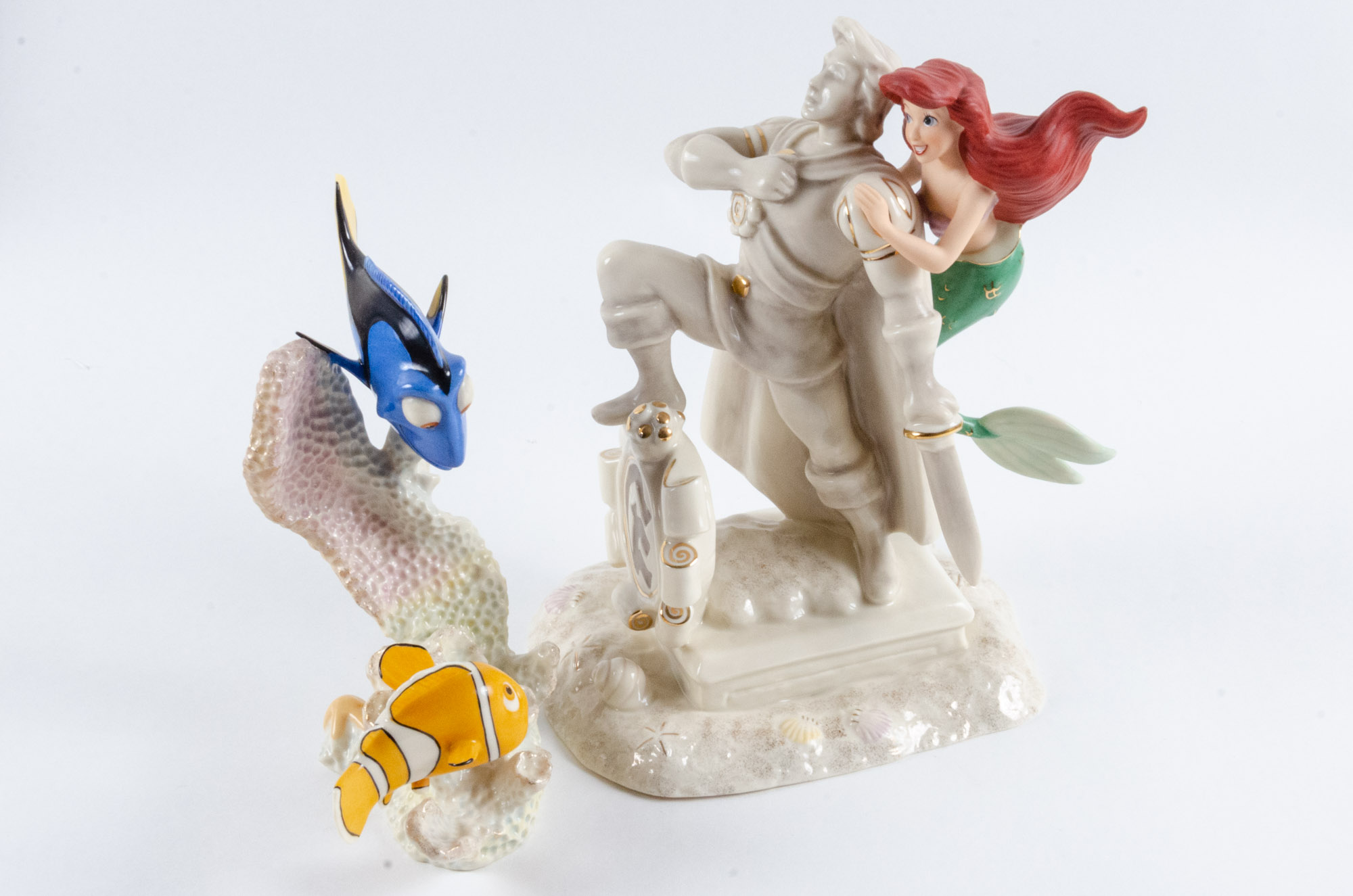 Disney "Ariel's Dream" and "Nemo's Unforgettable Adventure" Figurines by Lenox