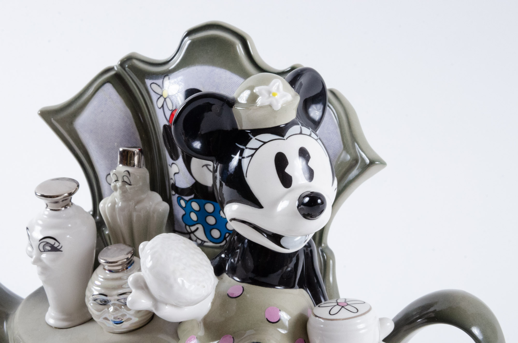 Disney "Showcase Collection" Porcelain Figurines and Teapot by Lenox