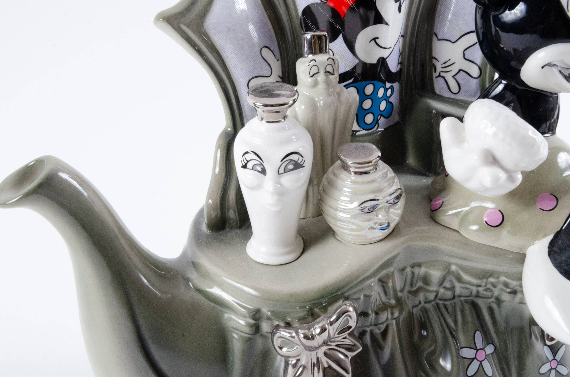 Disney "Showcase Collection" Porcelain Figurines and Teapot by Lenox