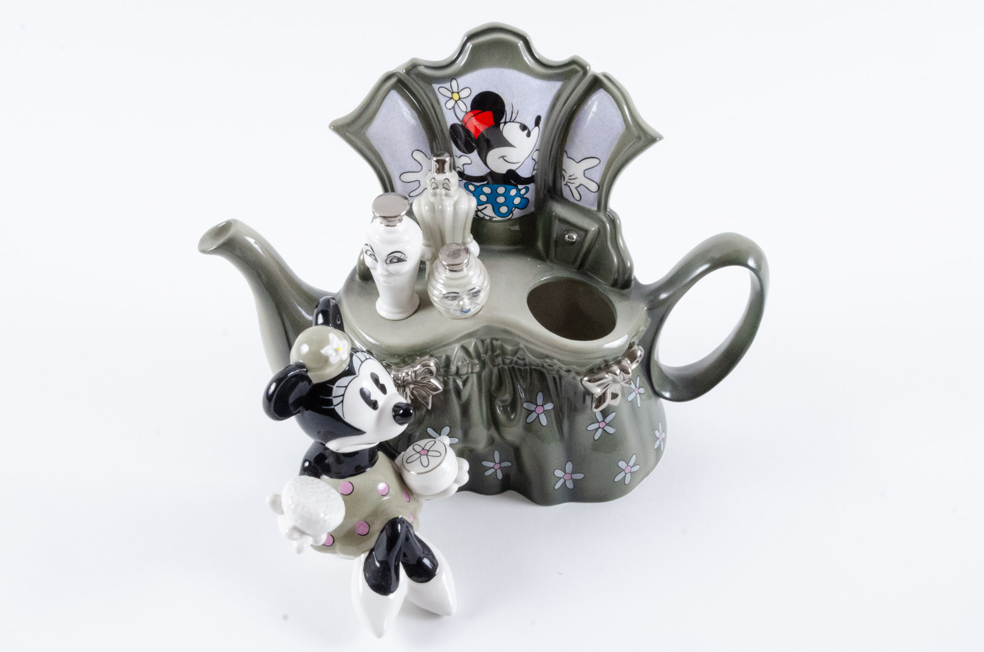 Disney "Showcase Collection" Porcelain Figurines and Teapot by Lenox