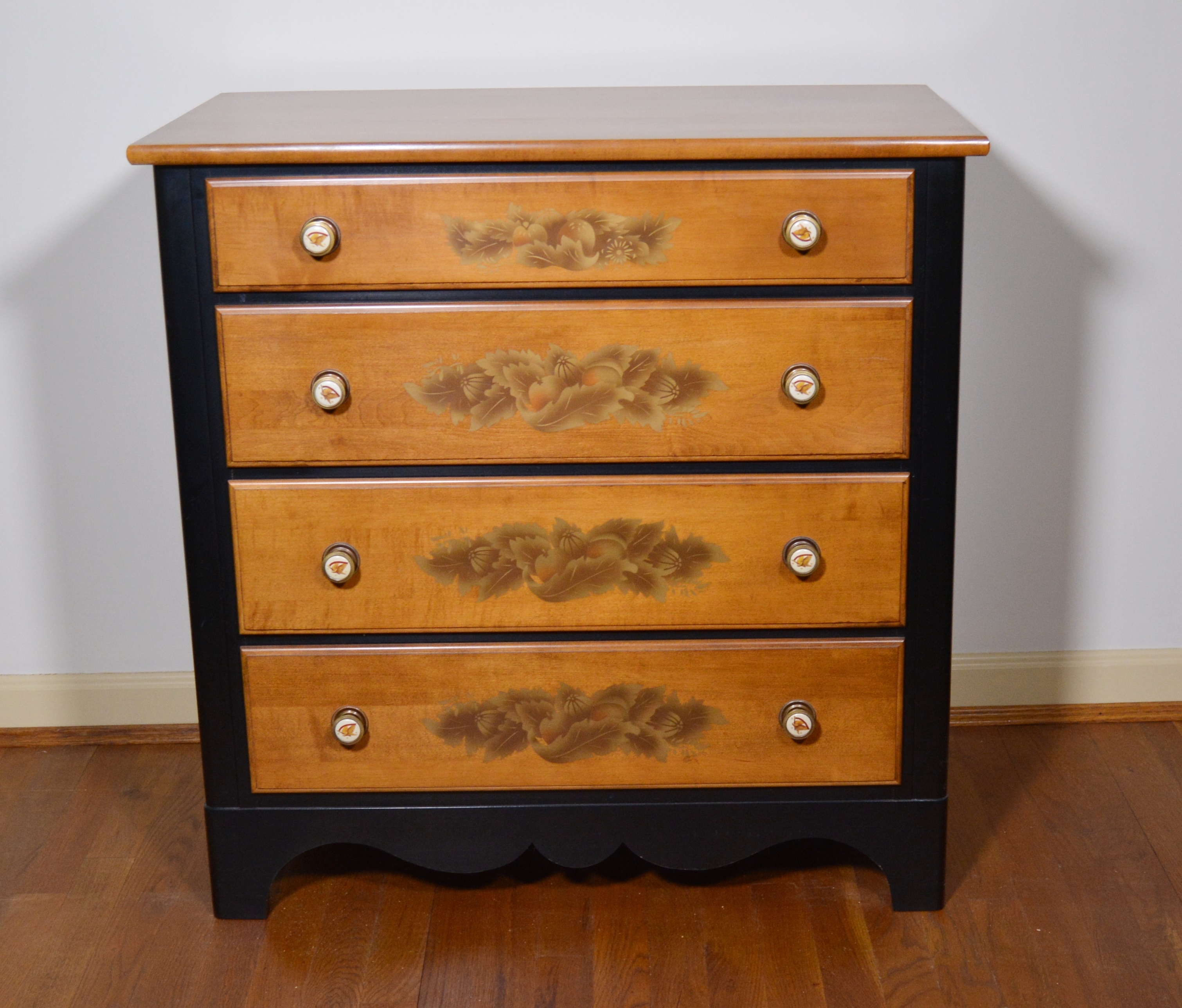 Hitchcock "Avon" Four Drawer Stenciled Chest