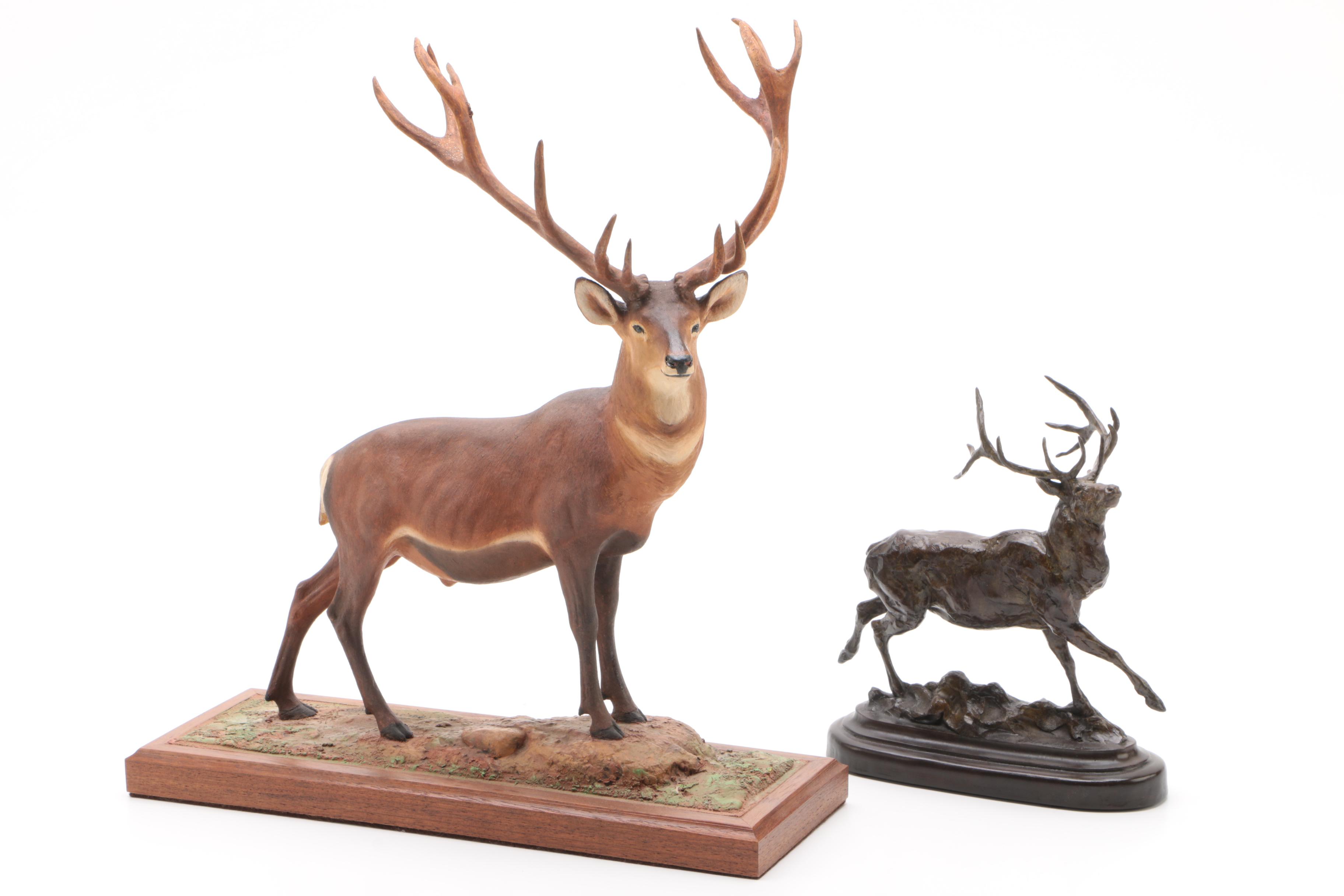 Animal Figurines and Statuettes Including Louis Paul Jonas
