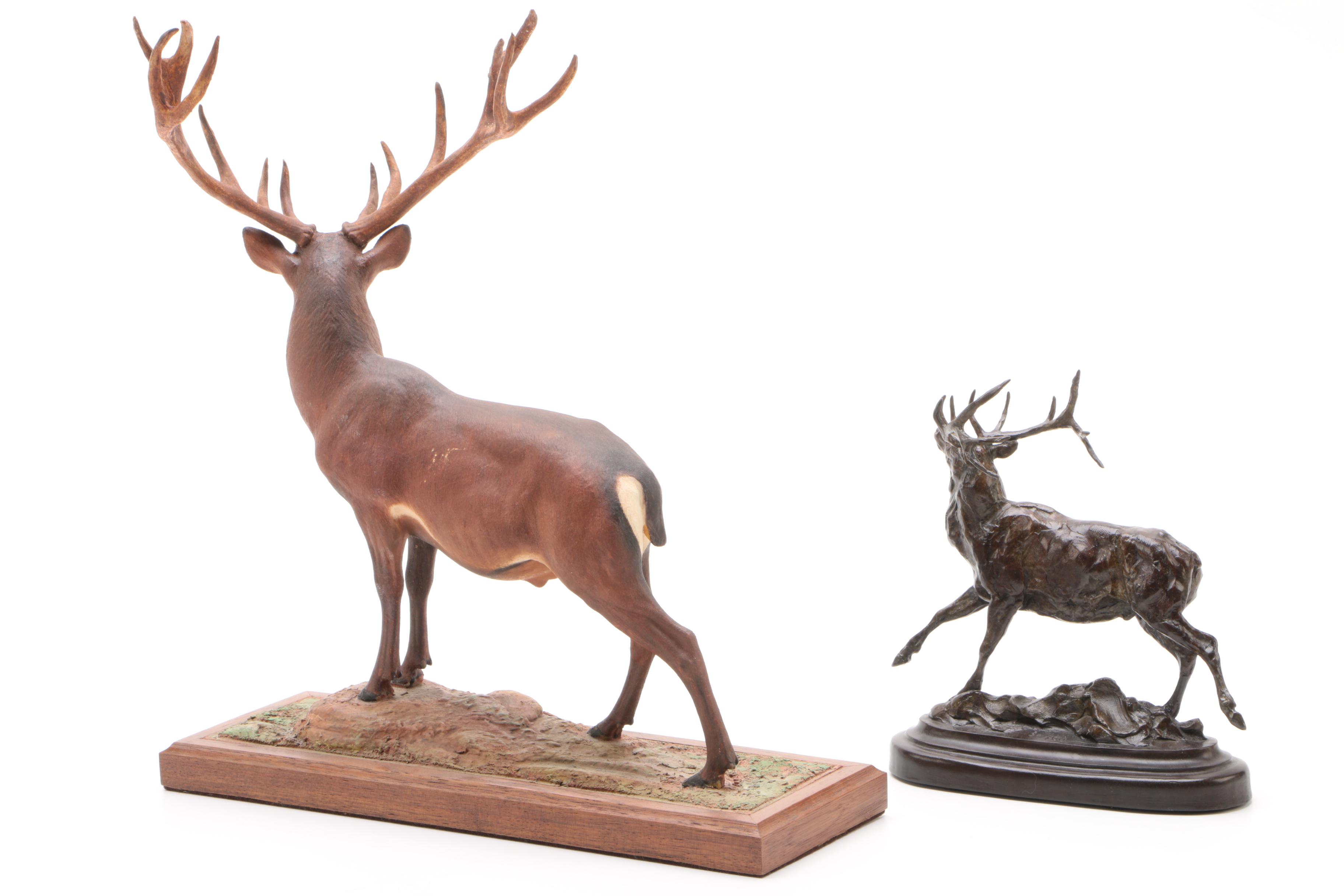 Animal Figurines and Statuettes Including Louis Paul Jonas