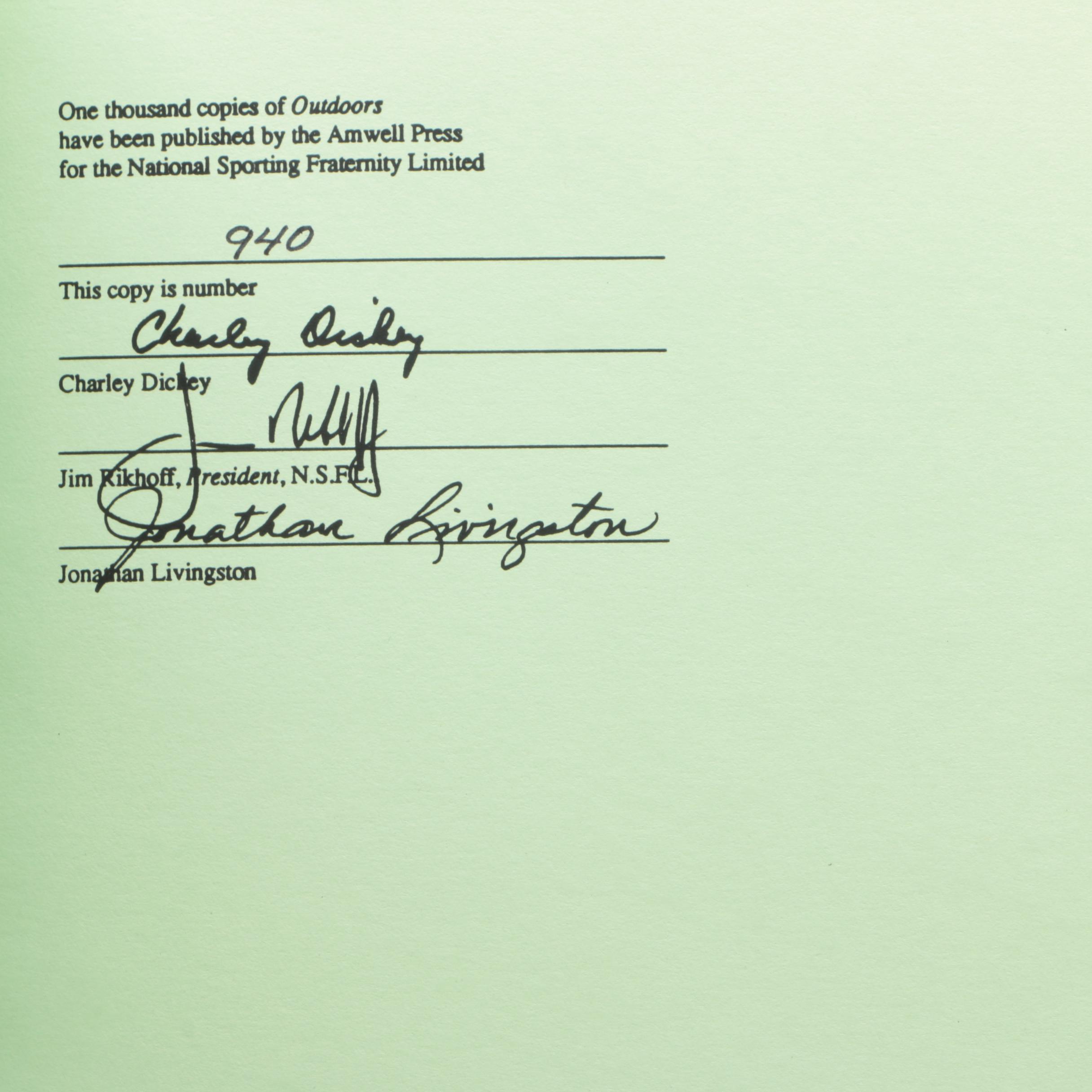 Amwell Press & National Sporting Fraternity Signed Limited Edition Hunting Books