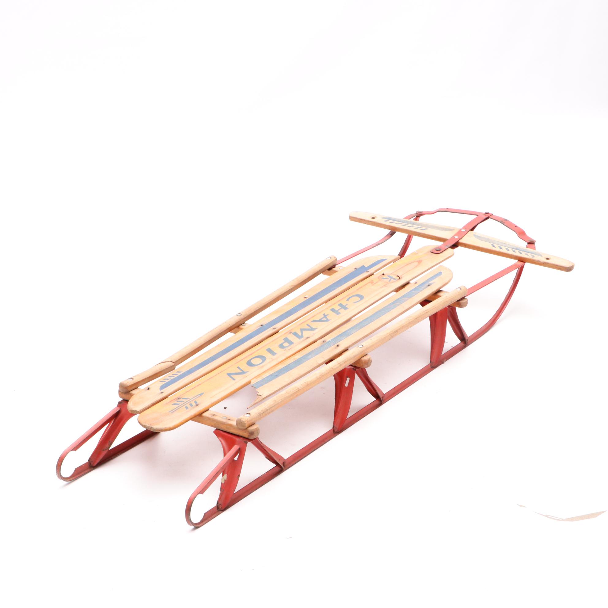 Circa 1950s-1960s, Champion Snow Sled