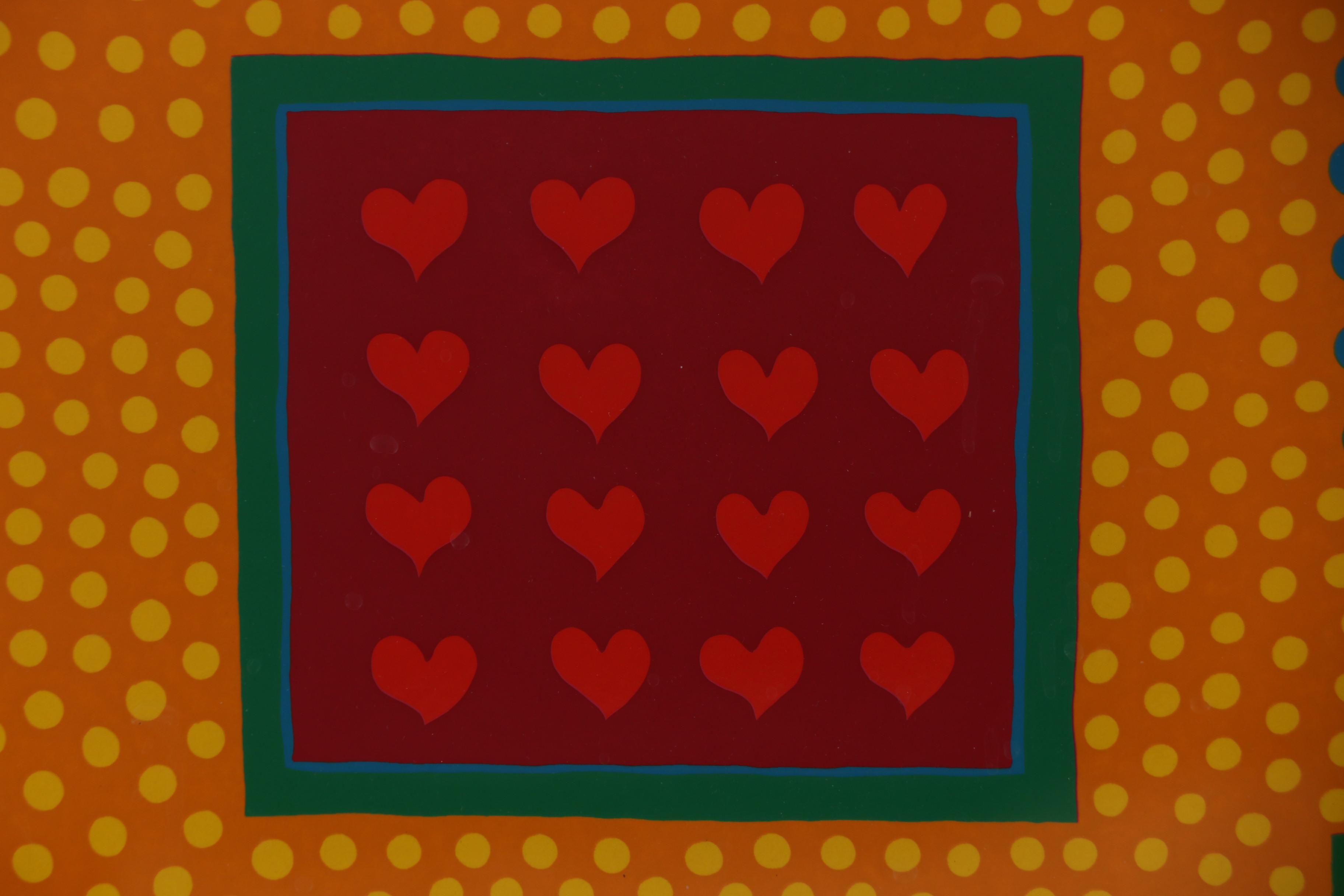 Lois Rheingold Serigraph "Decorative Yellow Plastic Dot Print"